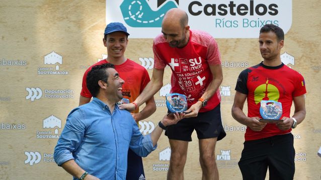 Luis López en la entrega de premios del Trail Entre Castelos 2026 Luis López en la entrega de premios del Trail Entre Castelos 2026