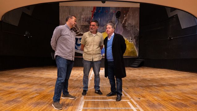 Visita a las obras de emergencia del Teatro Principal