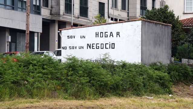 Zona afectada por el polígono de viviendas que quiere construír a Xunta