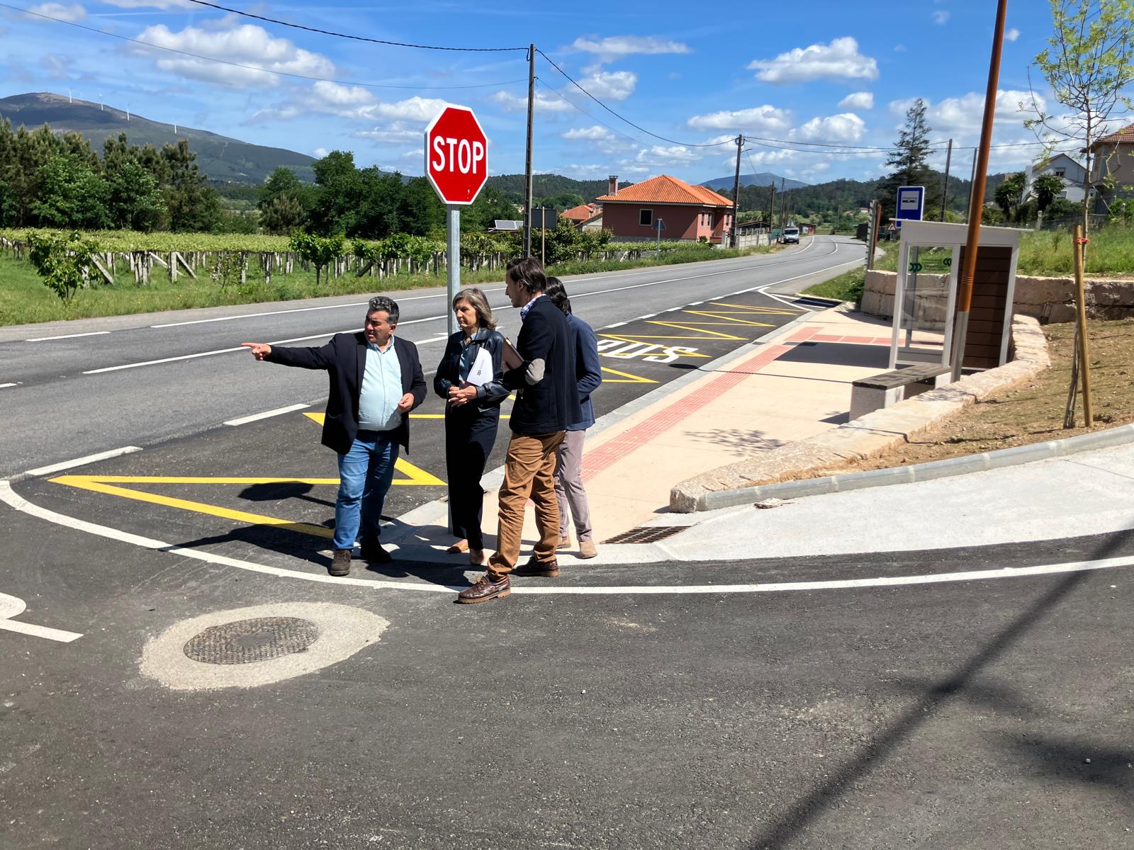 Visita á reforma do cruce de Lantaño