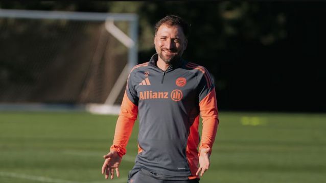 José Barcala, nun adestramento do Bayern José Barcala, nun adestramento do Bayern