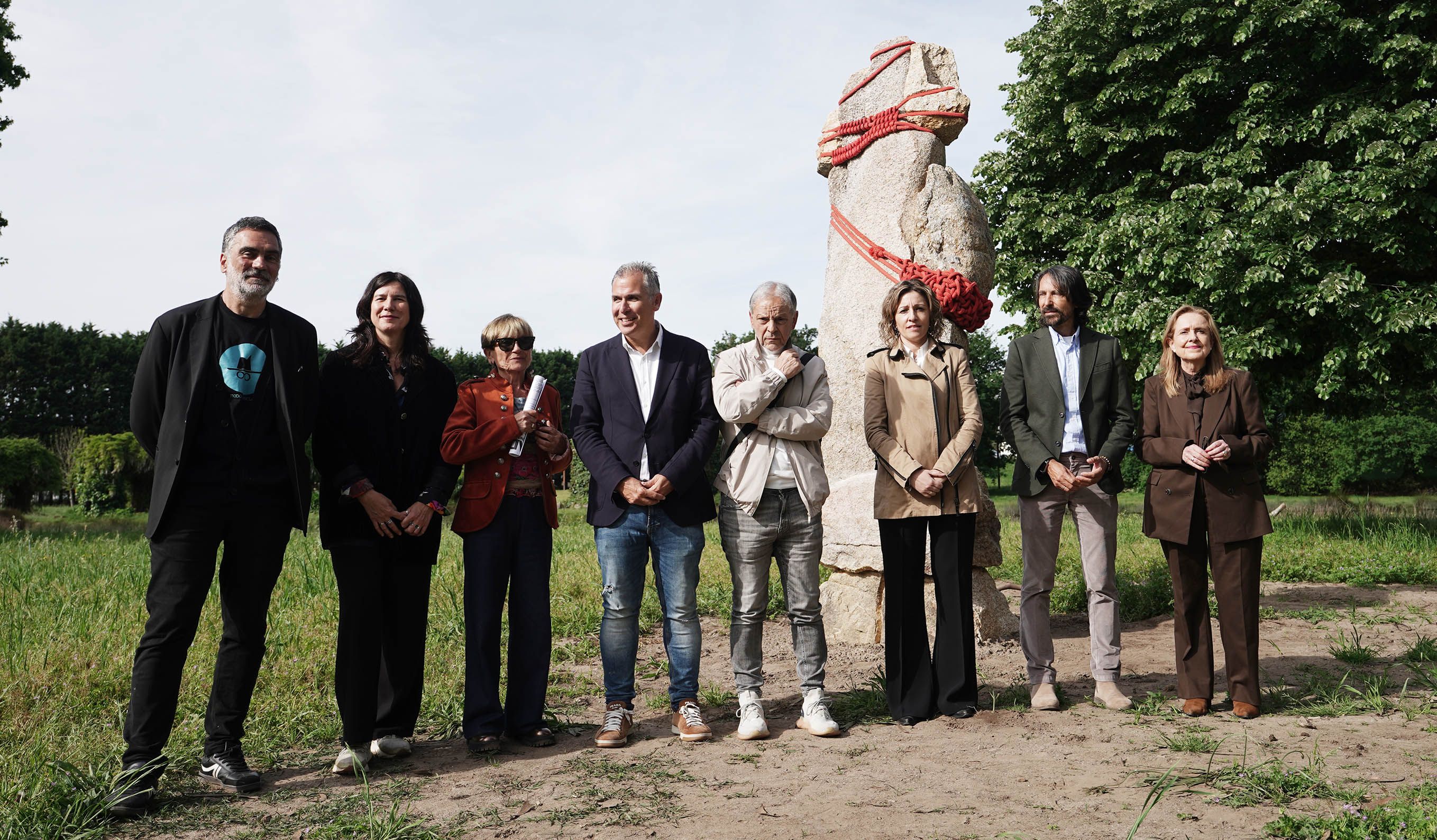 Presentación de las nuevas obras de la Illa das Esculturas