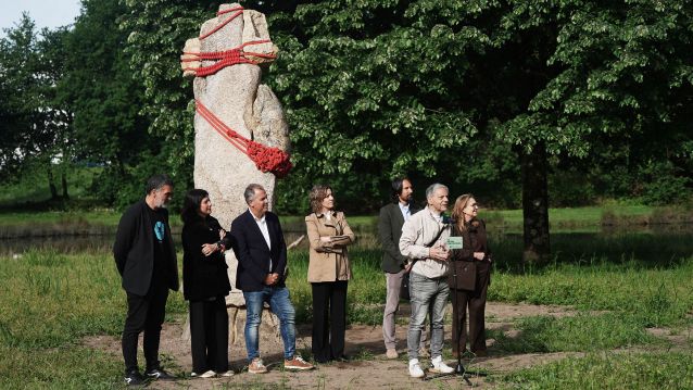 Presentación de las nuevas obras de la Illa das Esculturas