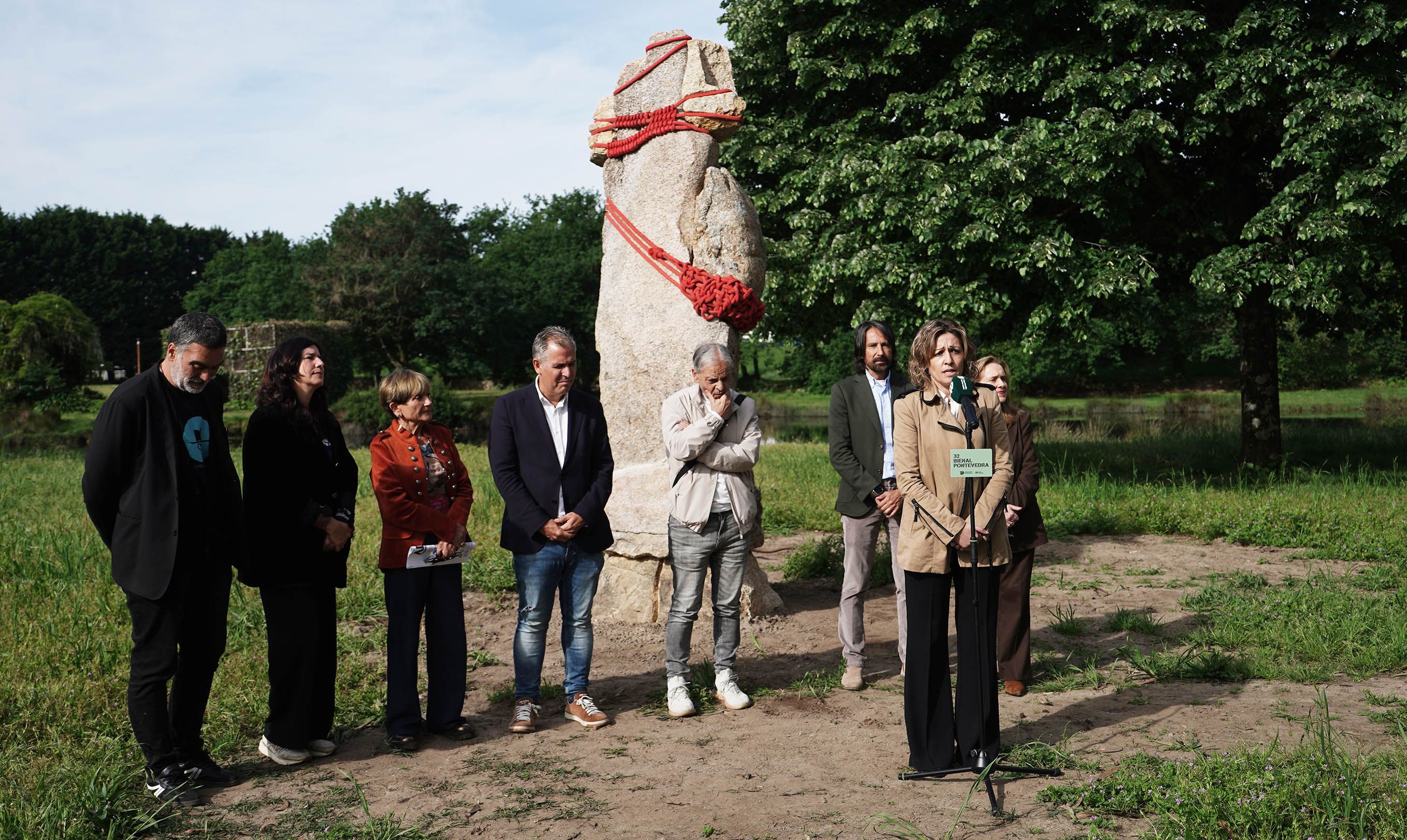 Presentación de las nuevas obras de la Illa das Esculturas