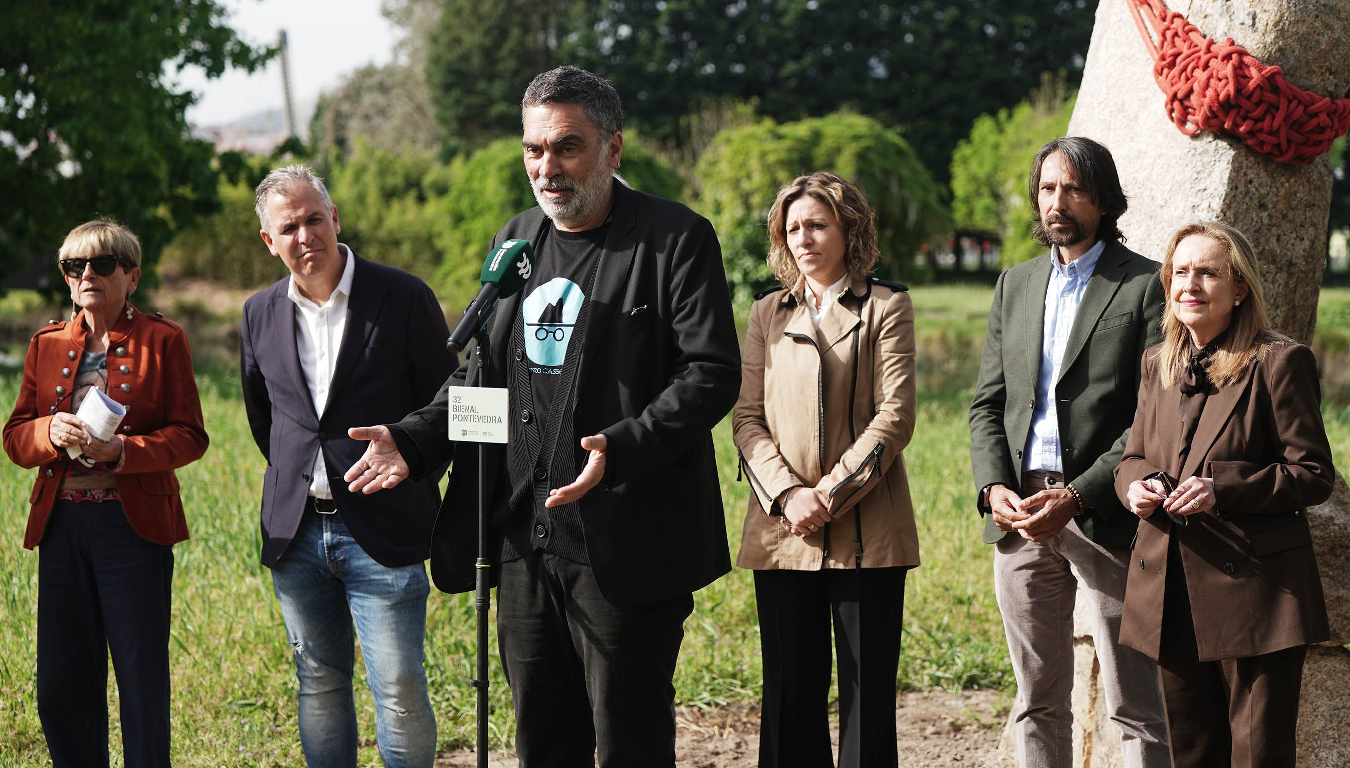 Presentación de las nuevas obras de la Illa das Esculturas