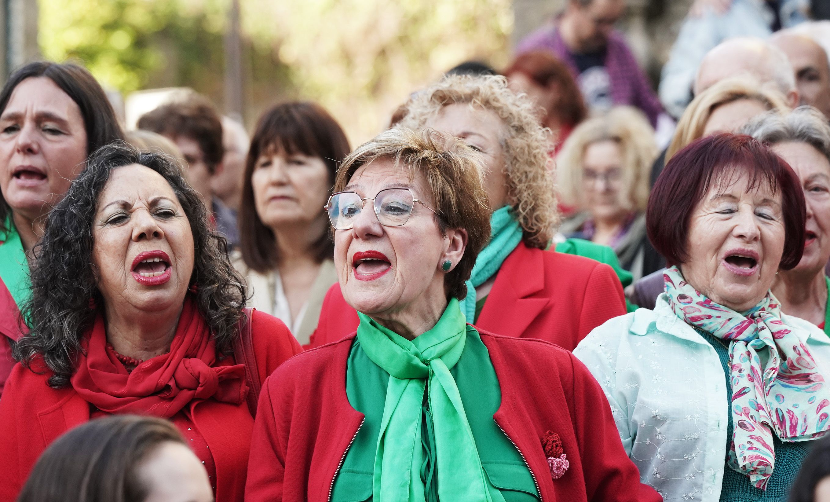 Multitudinaria cantata de 'Grândola Vila Morena'