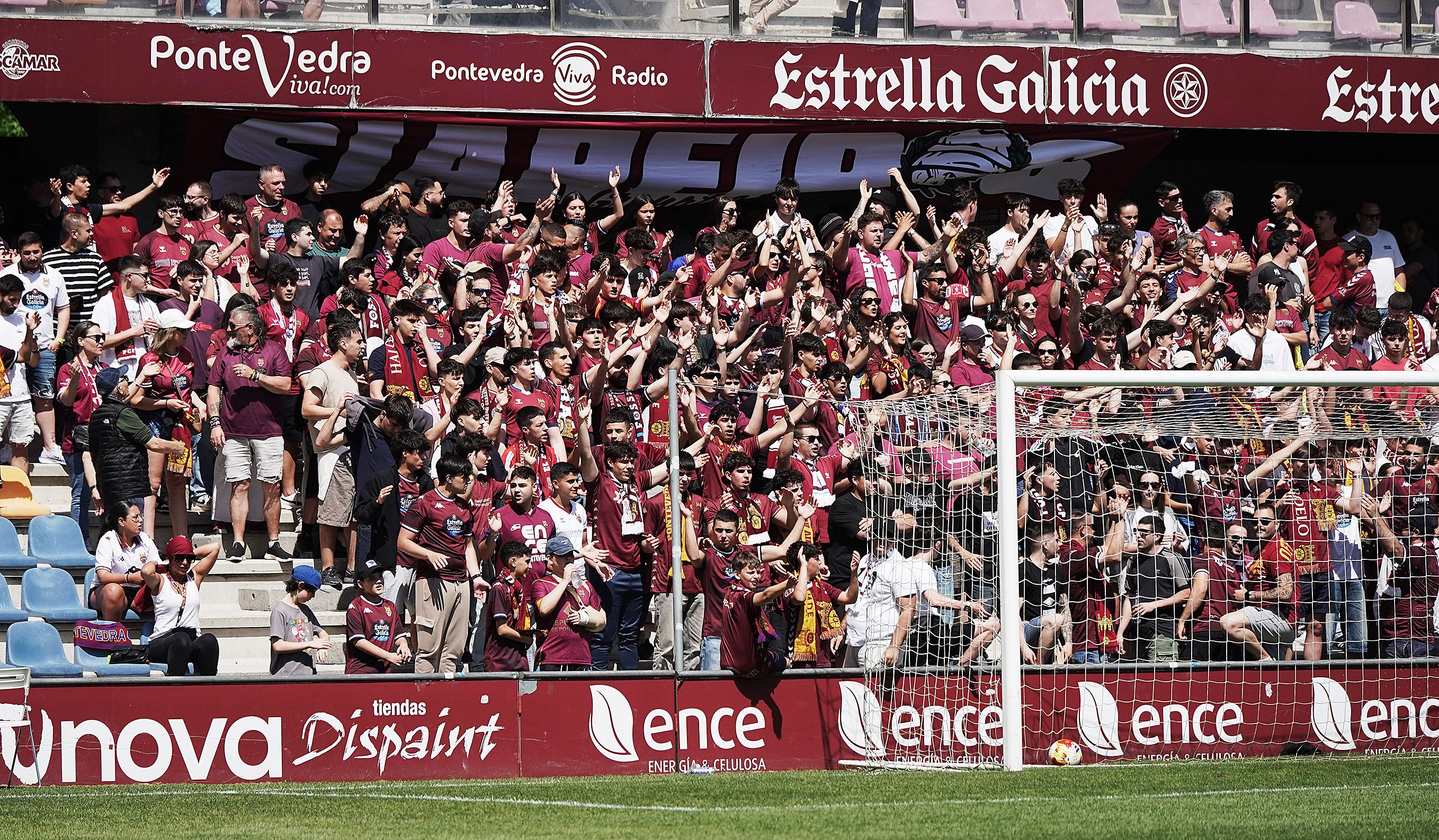 Partido entre Pontevedra CF y Celta Fortuna en Pasarón Partido entre Pontevedra CF y Celta Fortuna en Pasarón