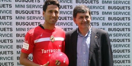 Ramón Verdú, na súa presentación co Nastic de Tarragona