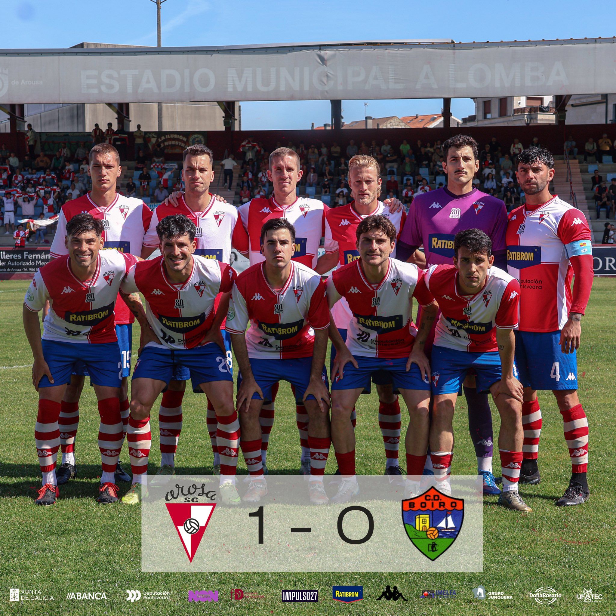 XI Inicial del Arosa ante el Boiro