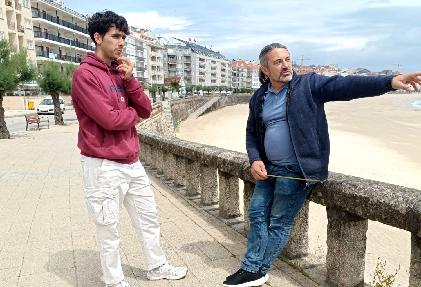 Adrián González y Octavio González, concejales del BNG de Sanxenxo