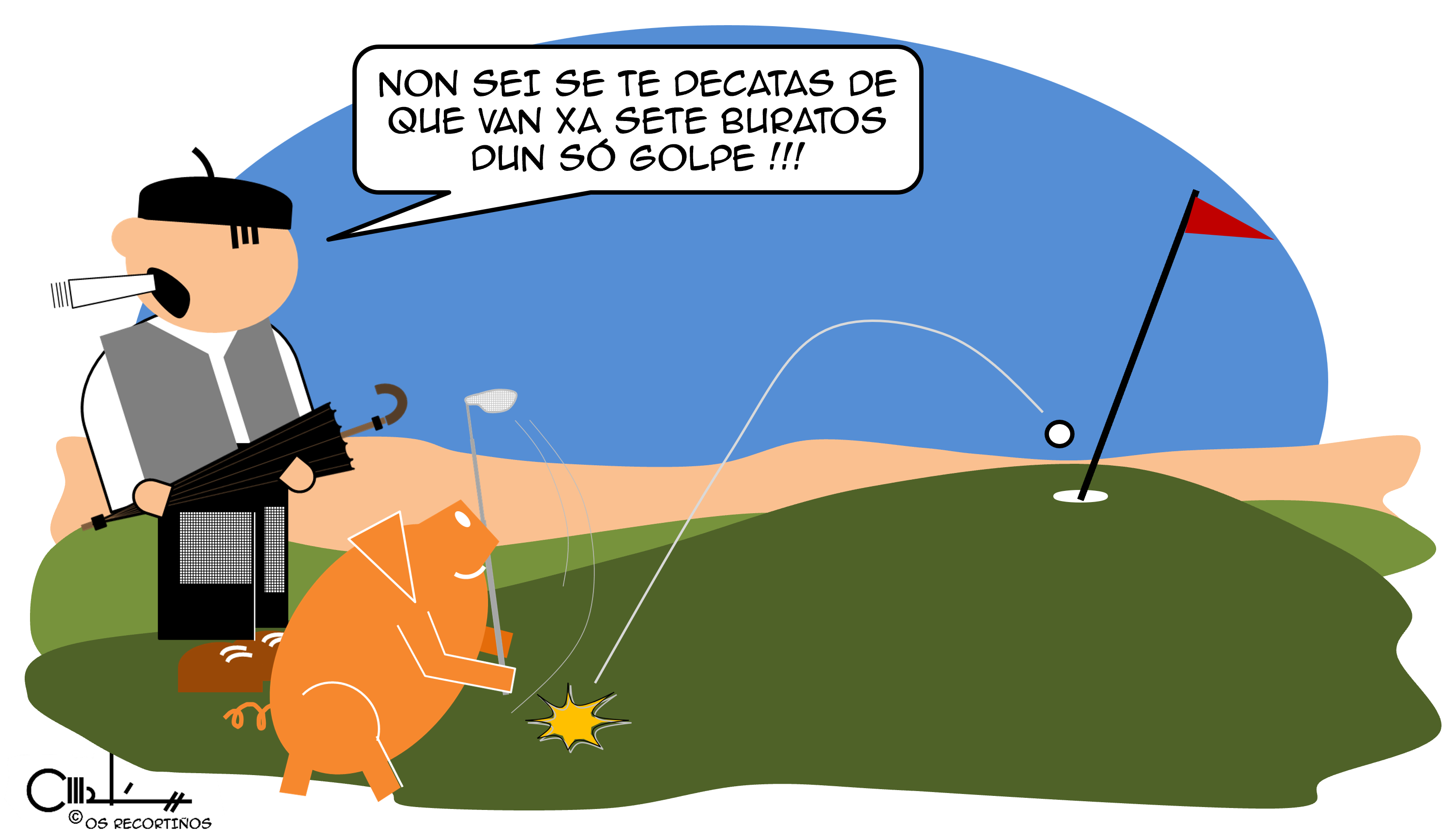 Os Recortiños Golfista