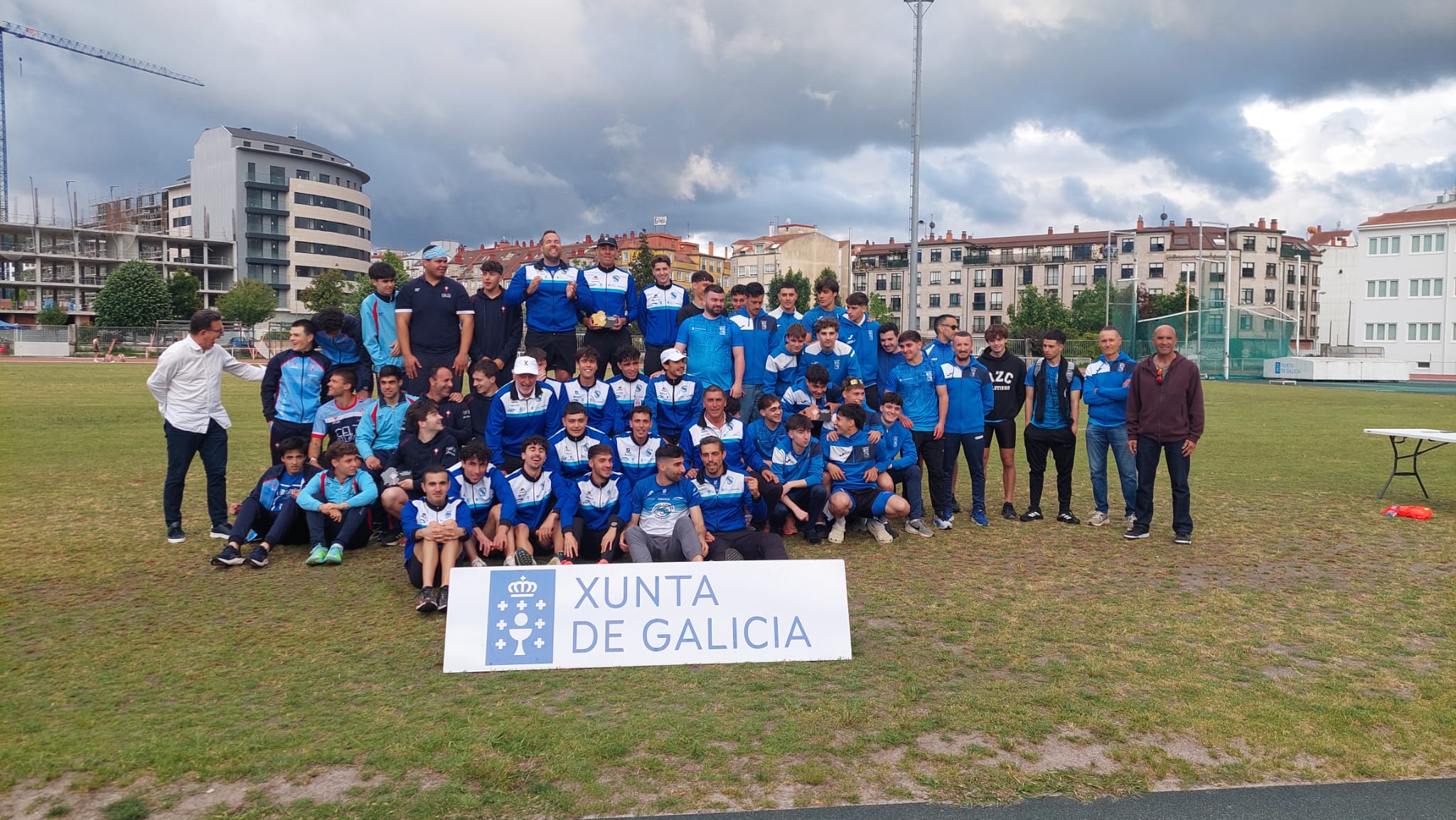 Podio masculino do Campionato Xunta de Galicia de Clubs celebrado no CGTD