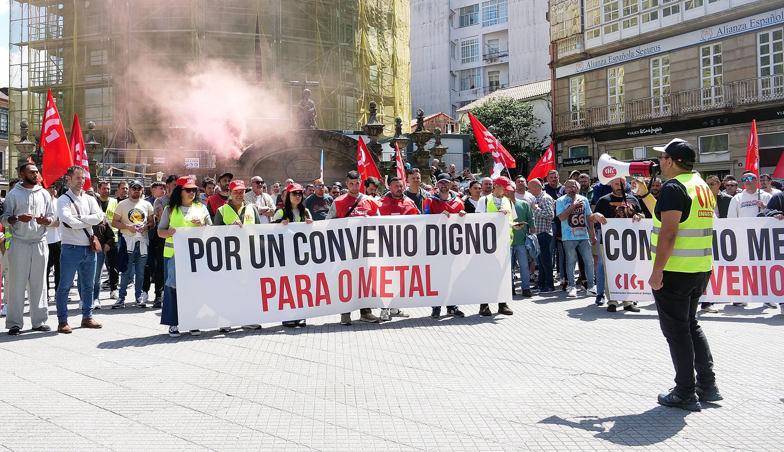 Manifestación del metal en Pontevedra