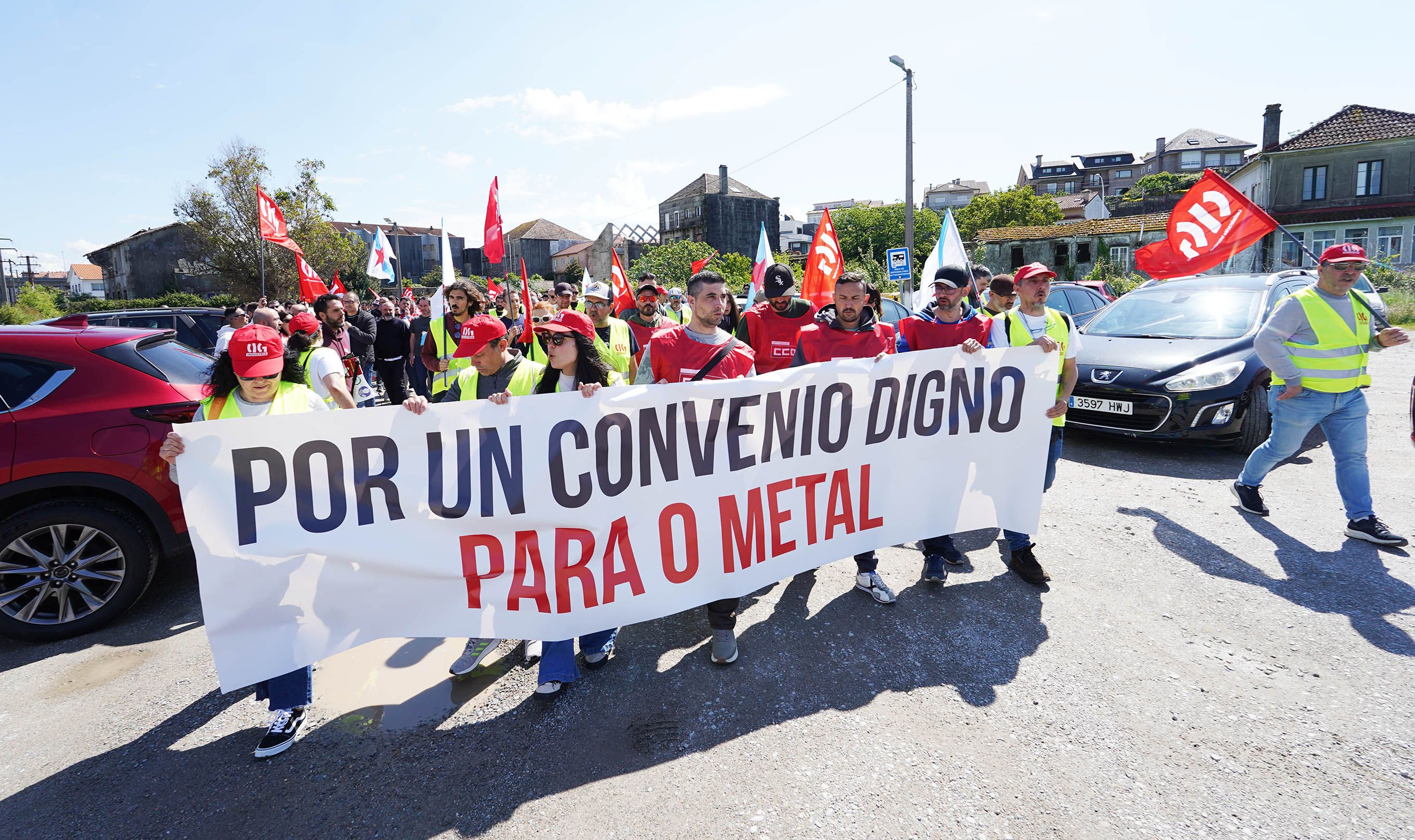 Manifestación del metal en Pontevedra