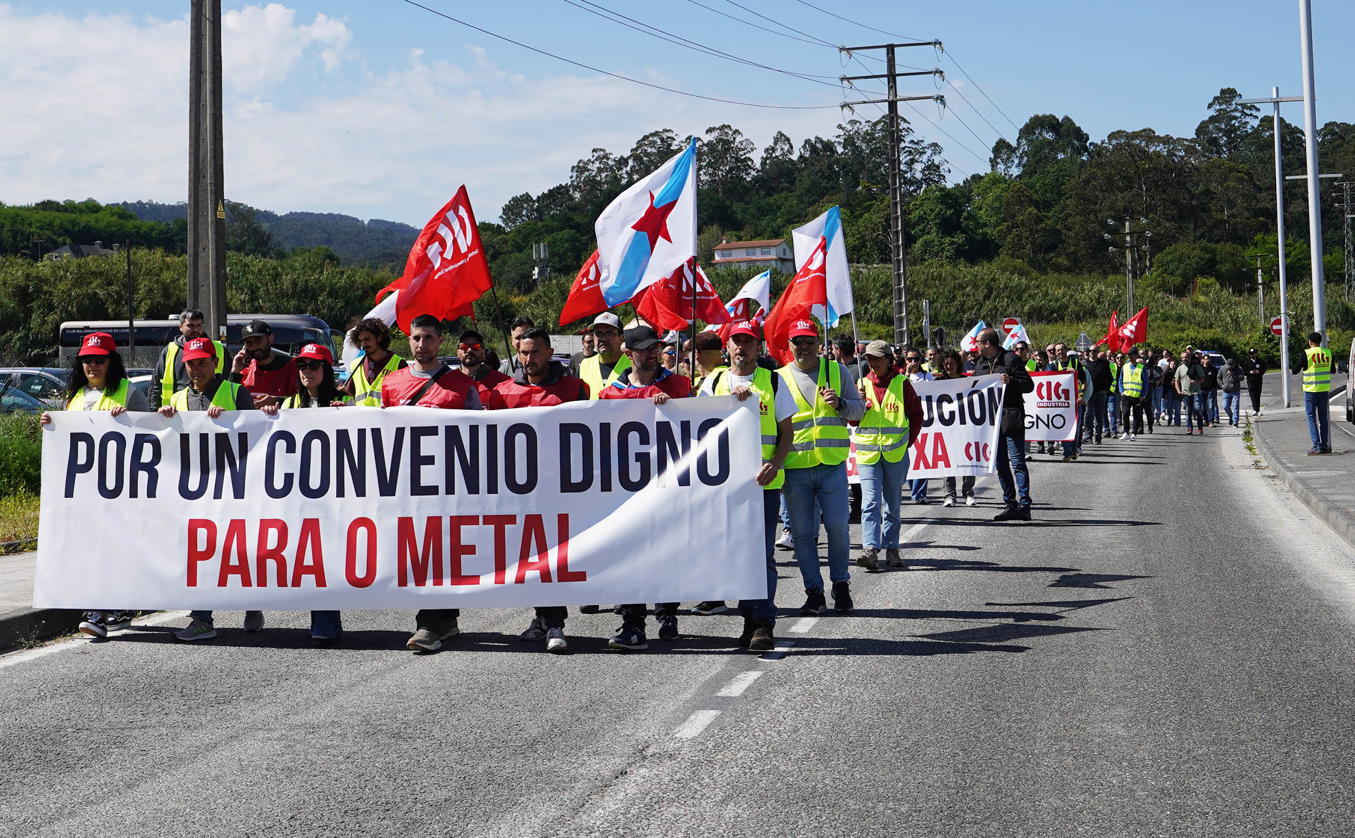 Manifestación del metal en Pontevedra