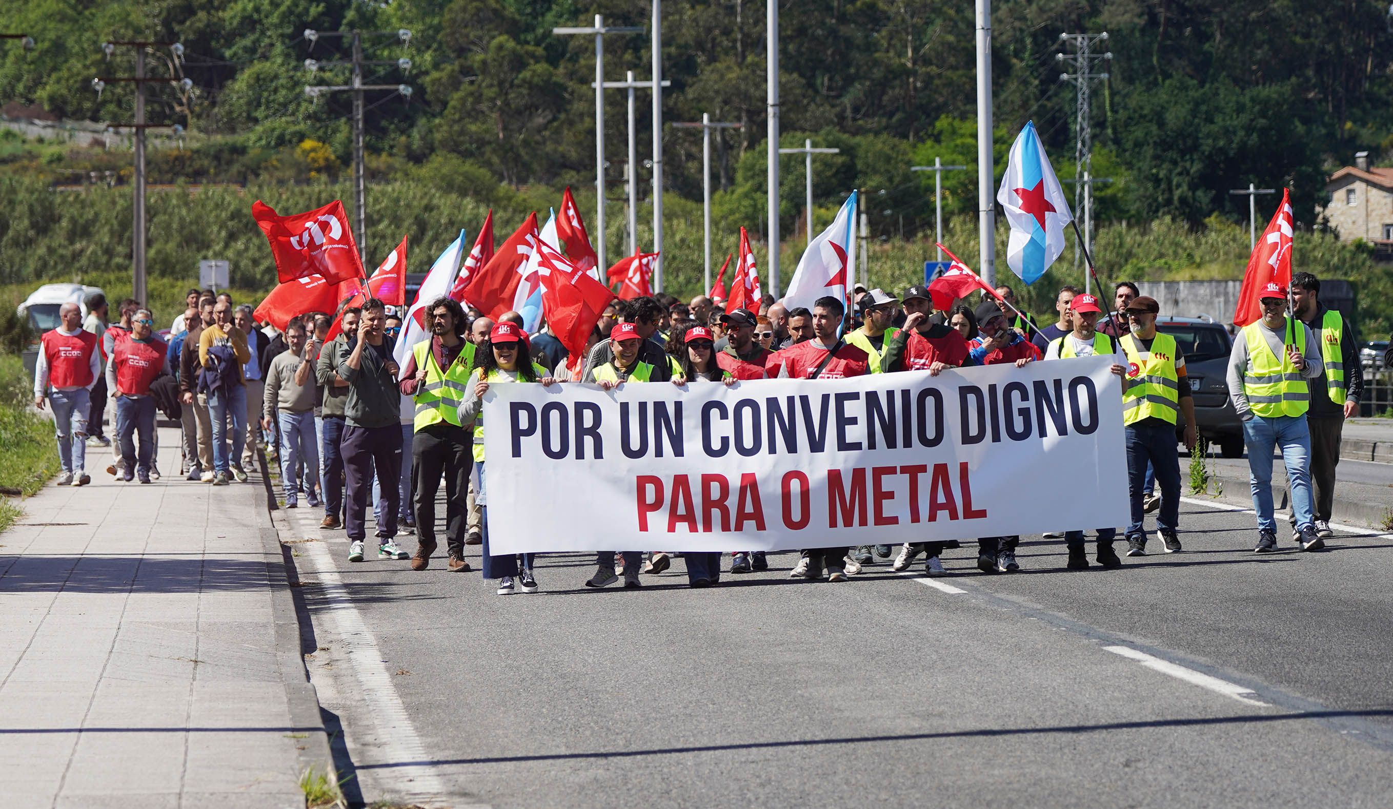Manifestación del metal en Pontevedra