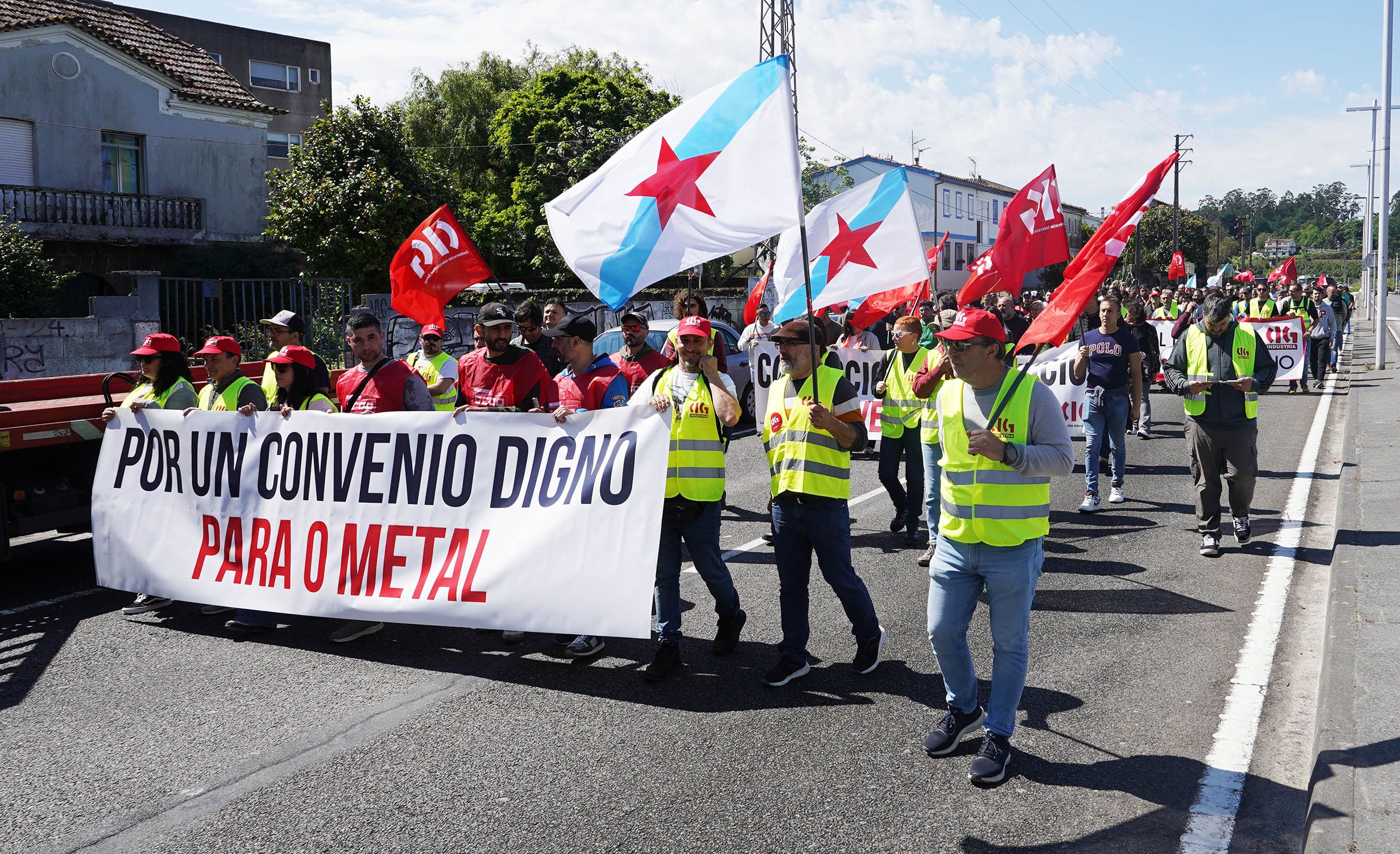 Manifestación del metal en Pontevedra