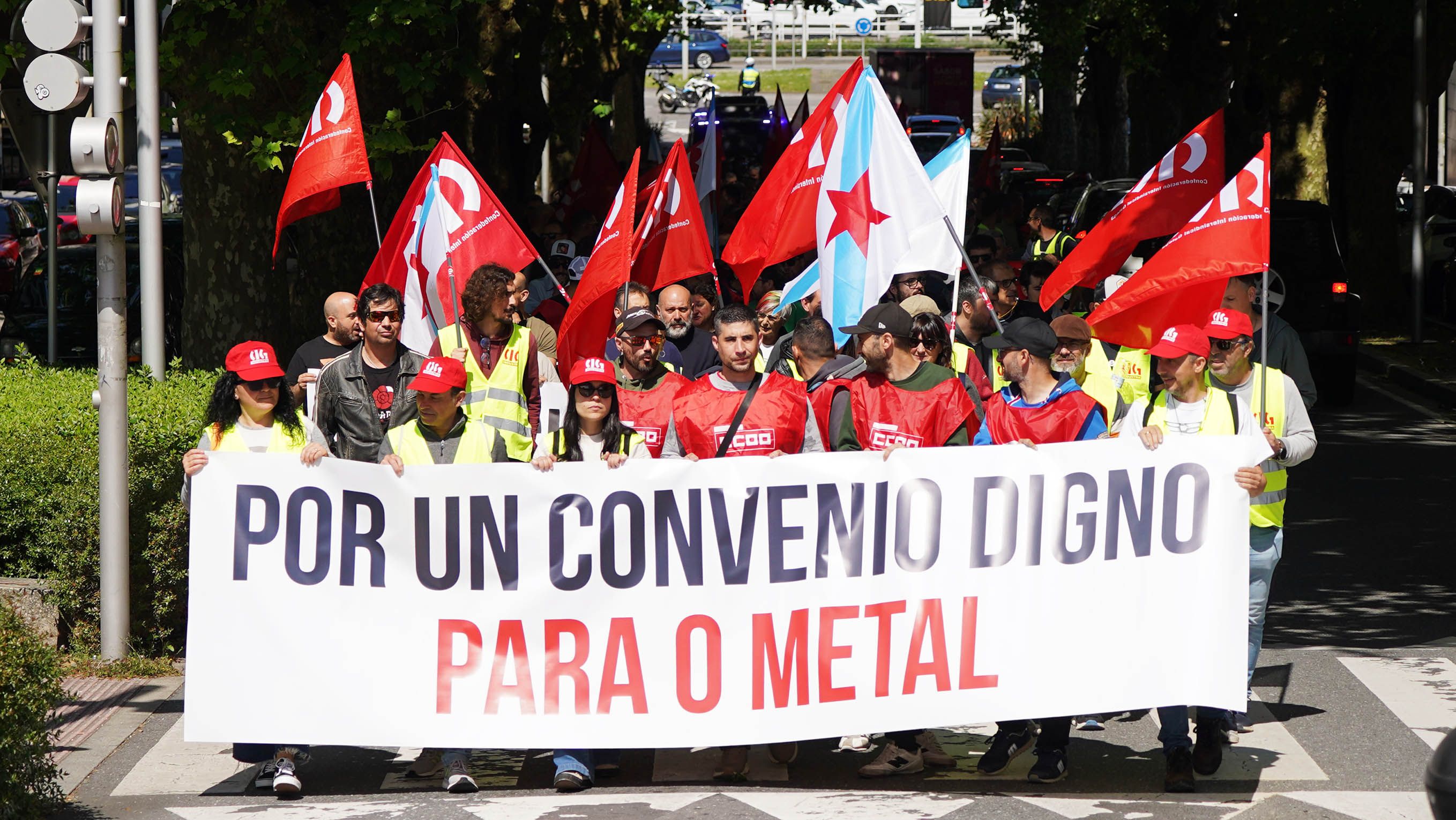 Manifestación del metal en Pontevedra