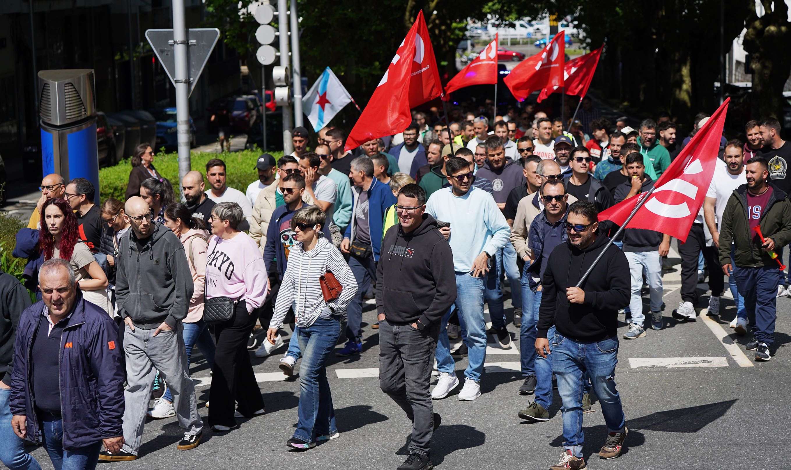 Manifestación del metal en Pontevedra