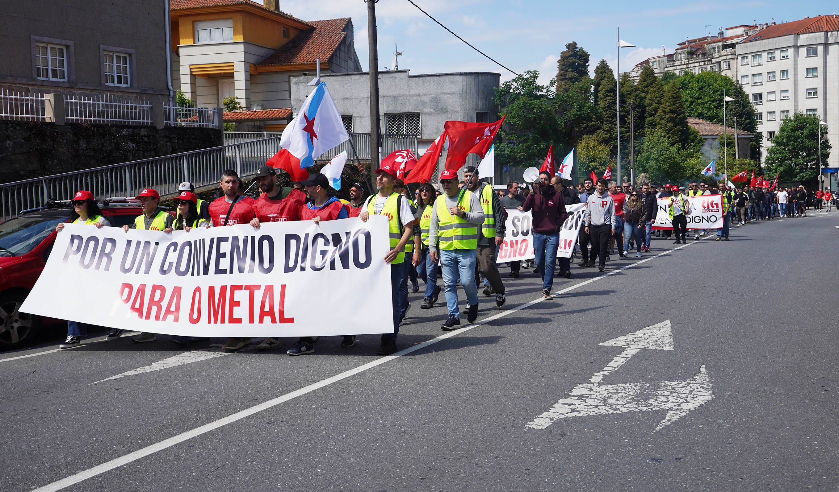 Manifestación del metal en Pontevedra
