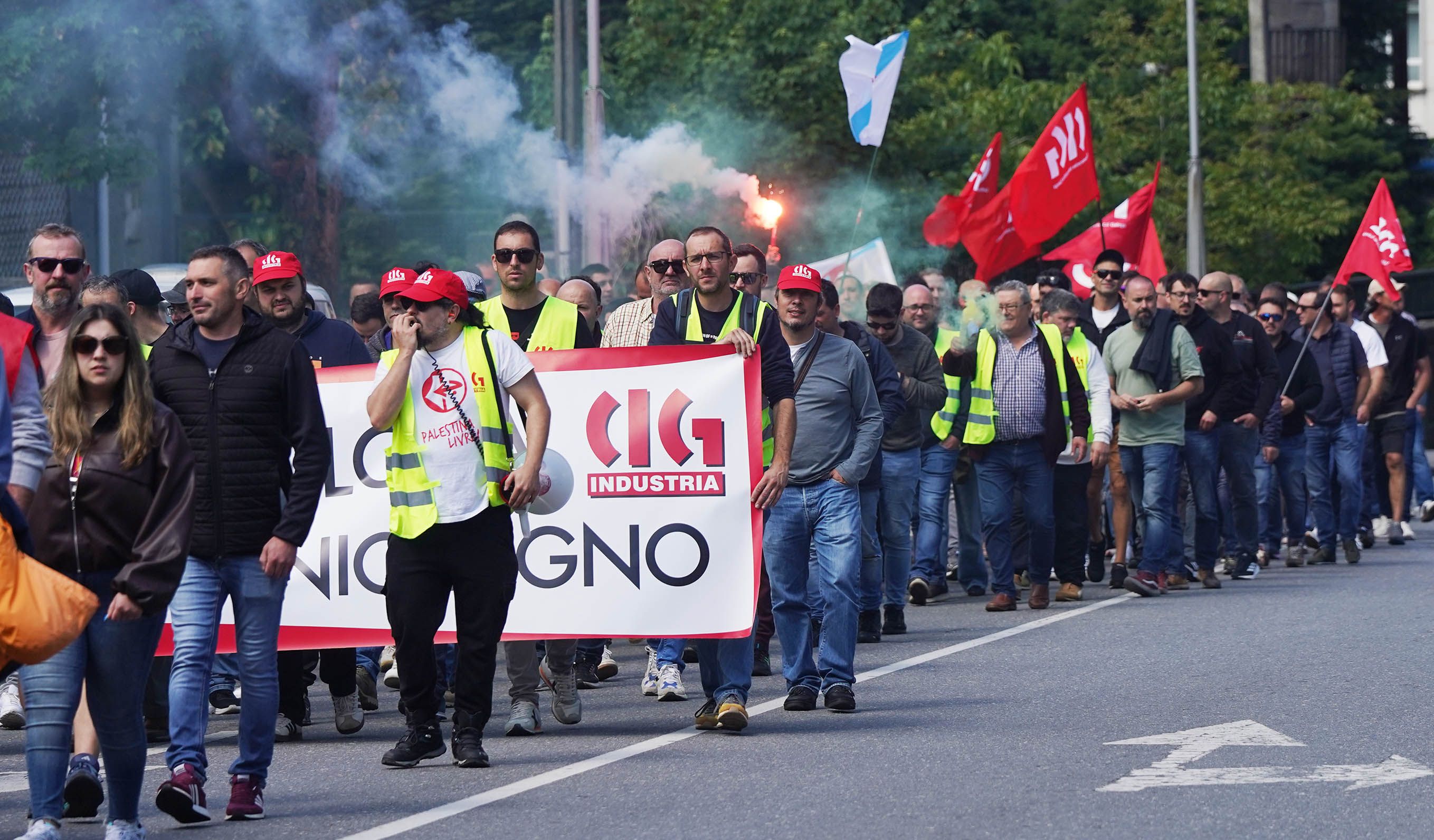 Manifestación del metal en Pontevedra