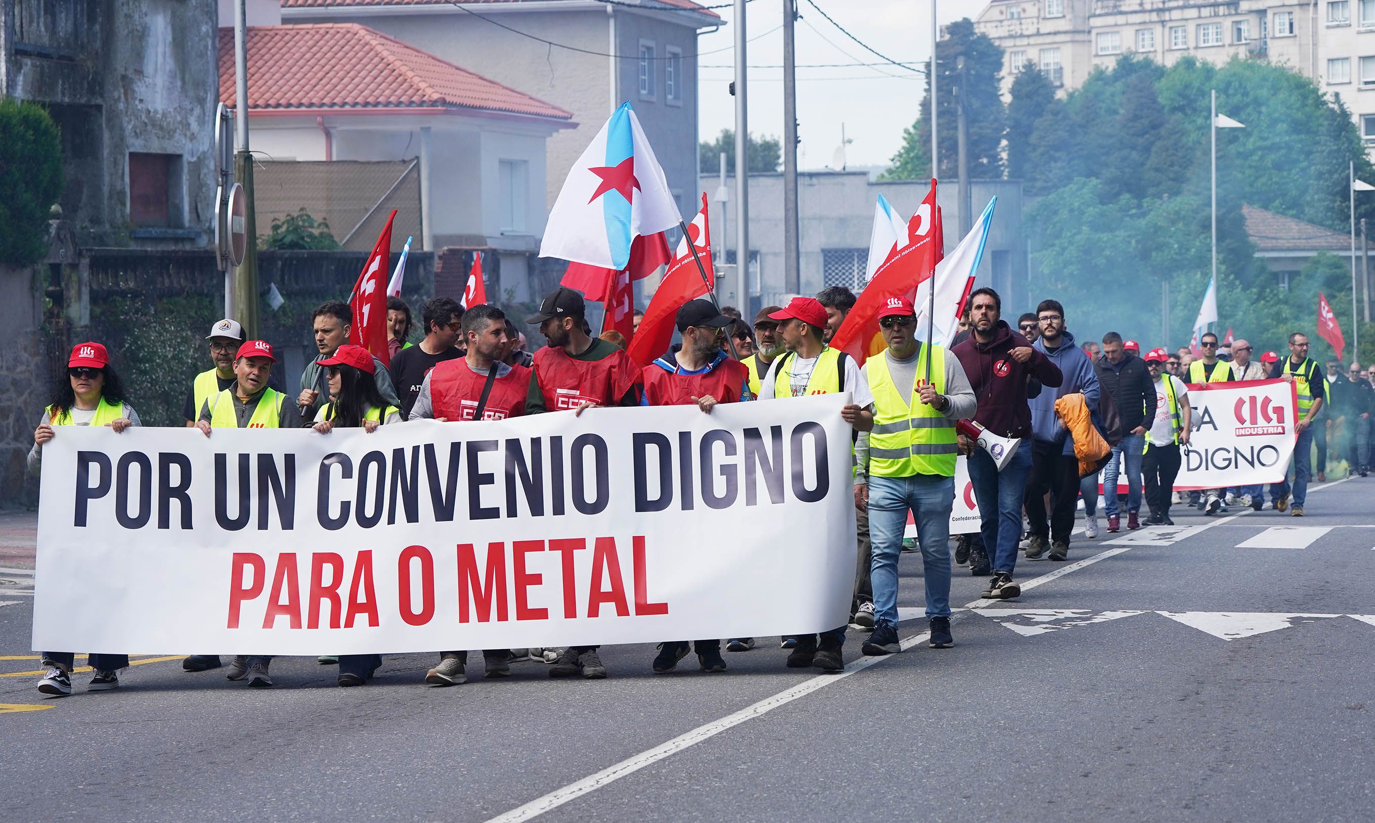 Manifestación del metal en Pontevedra