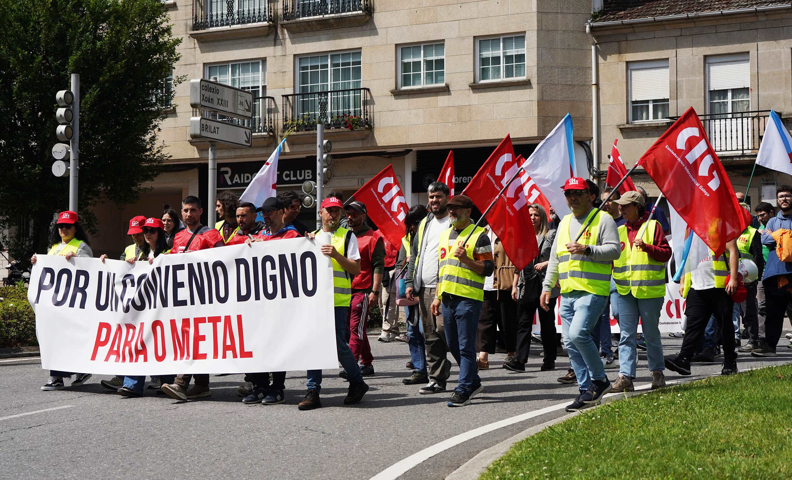 Manifestación del metal en Pontevedra