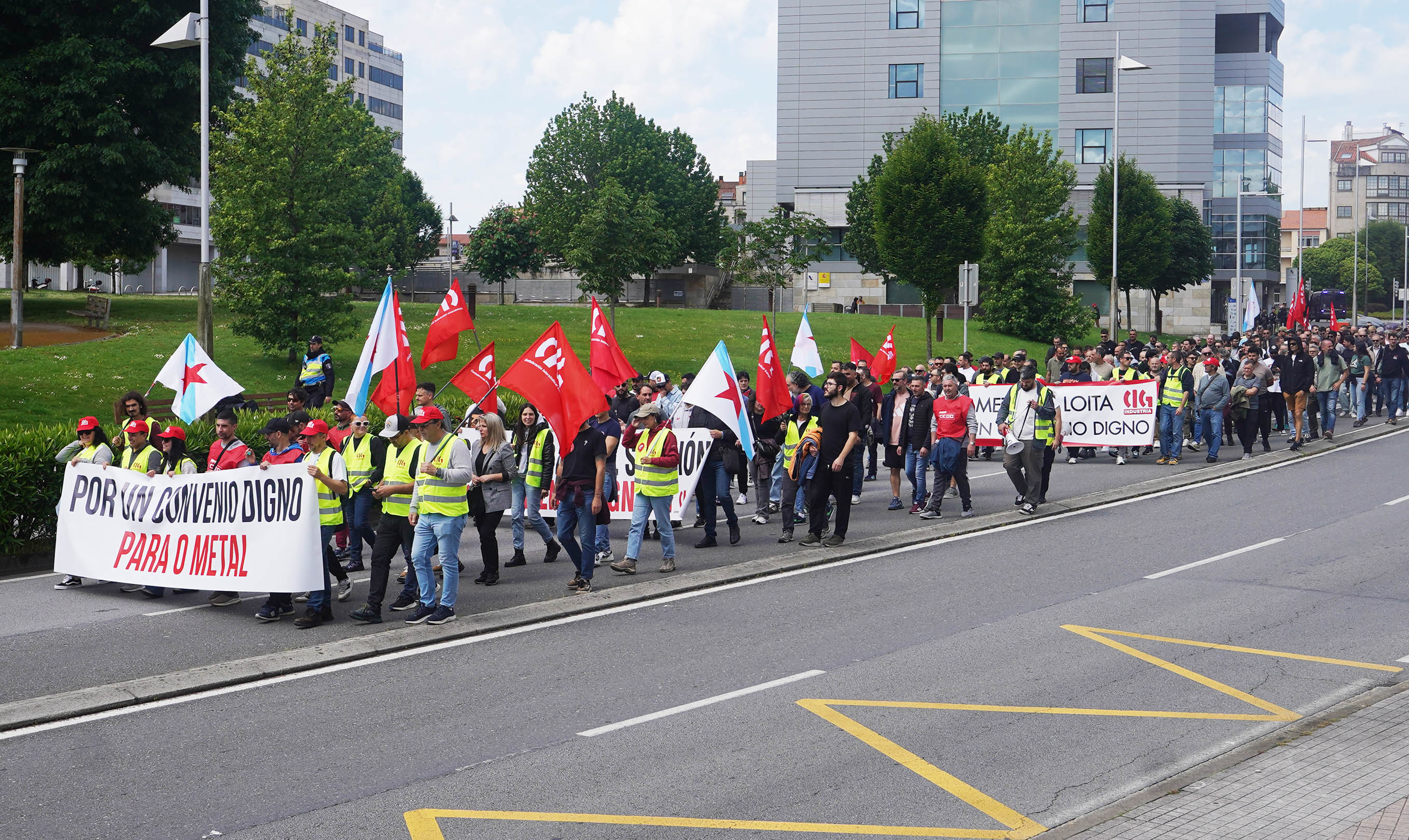 Manifestación del metal en Pontevedra
