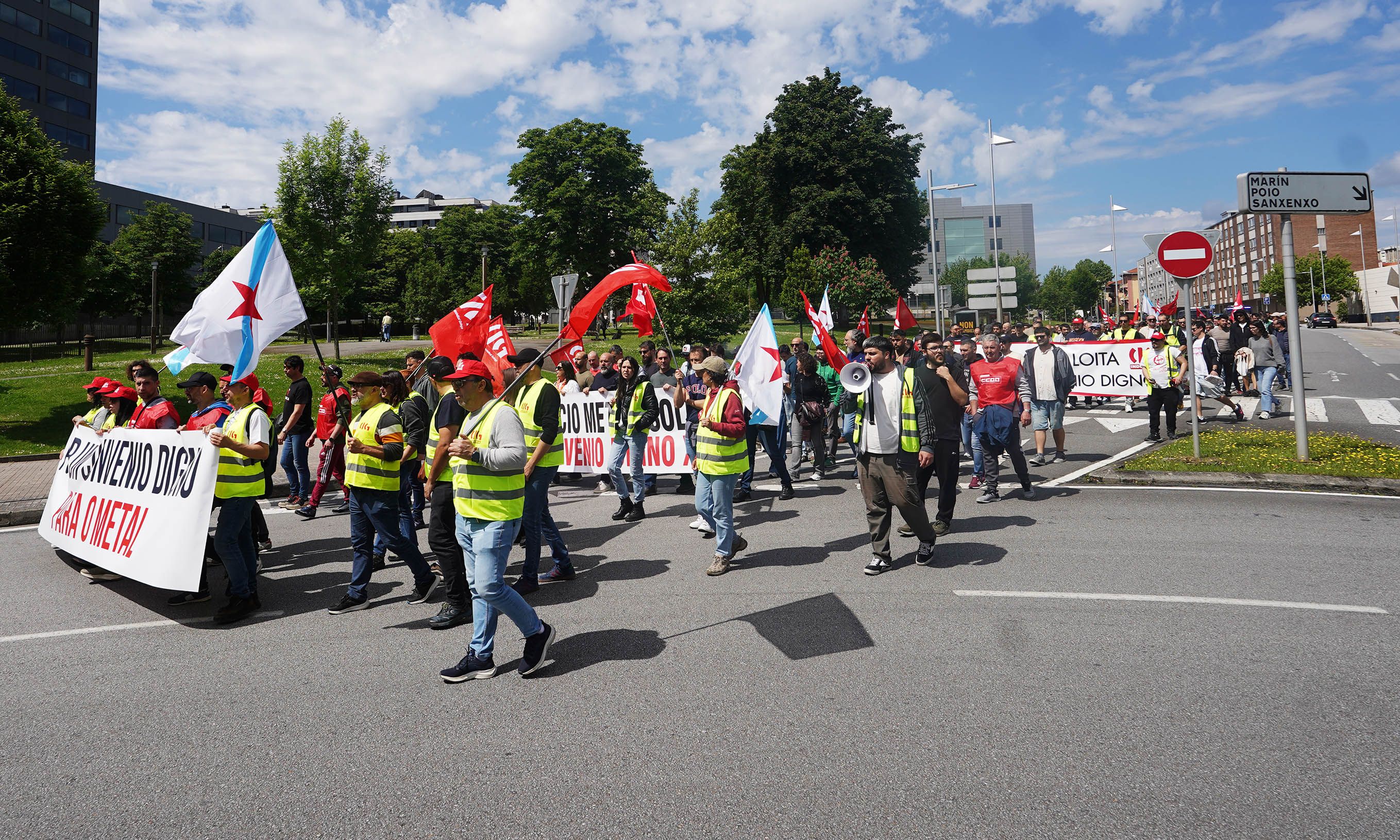 Manifestación del metal en Pontevedra