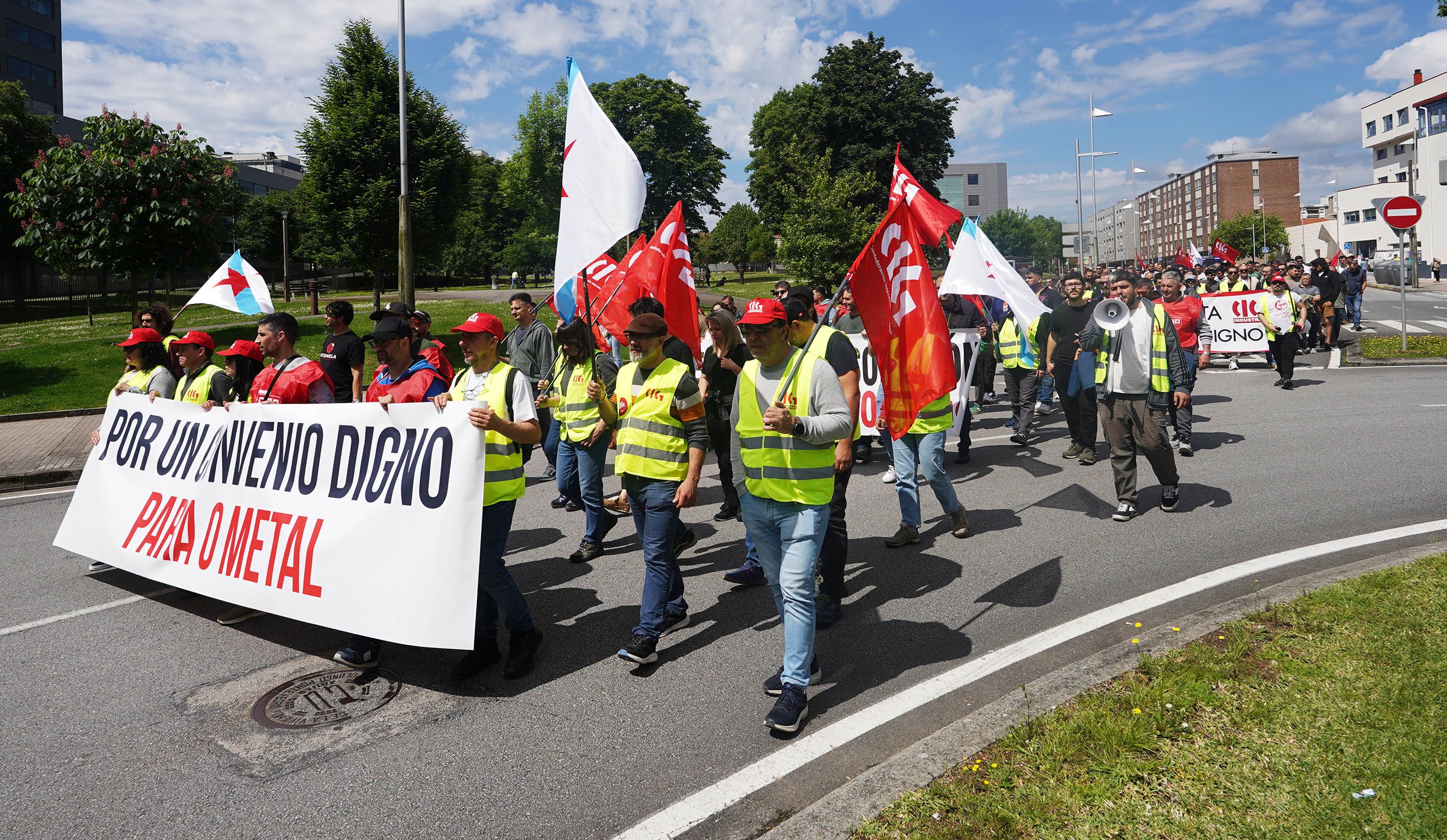 Manifestación del metal en Pontevedra