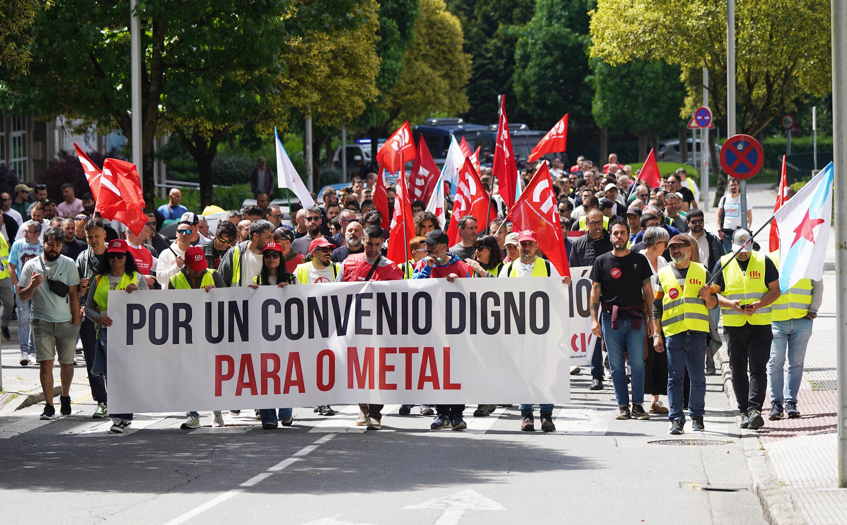 Manifestación del metal en Pontevedra
