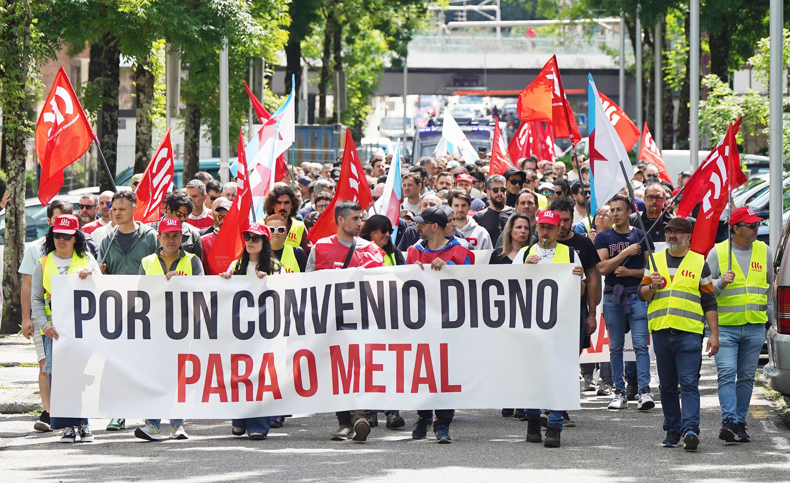 Manifestación del metal en Pontevedra