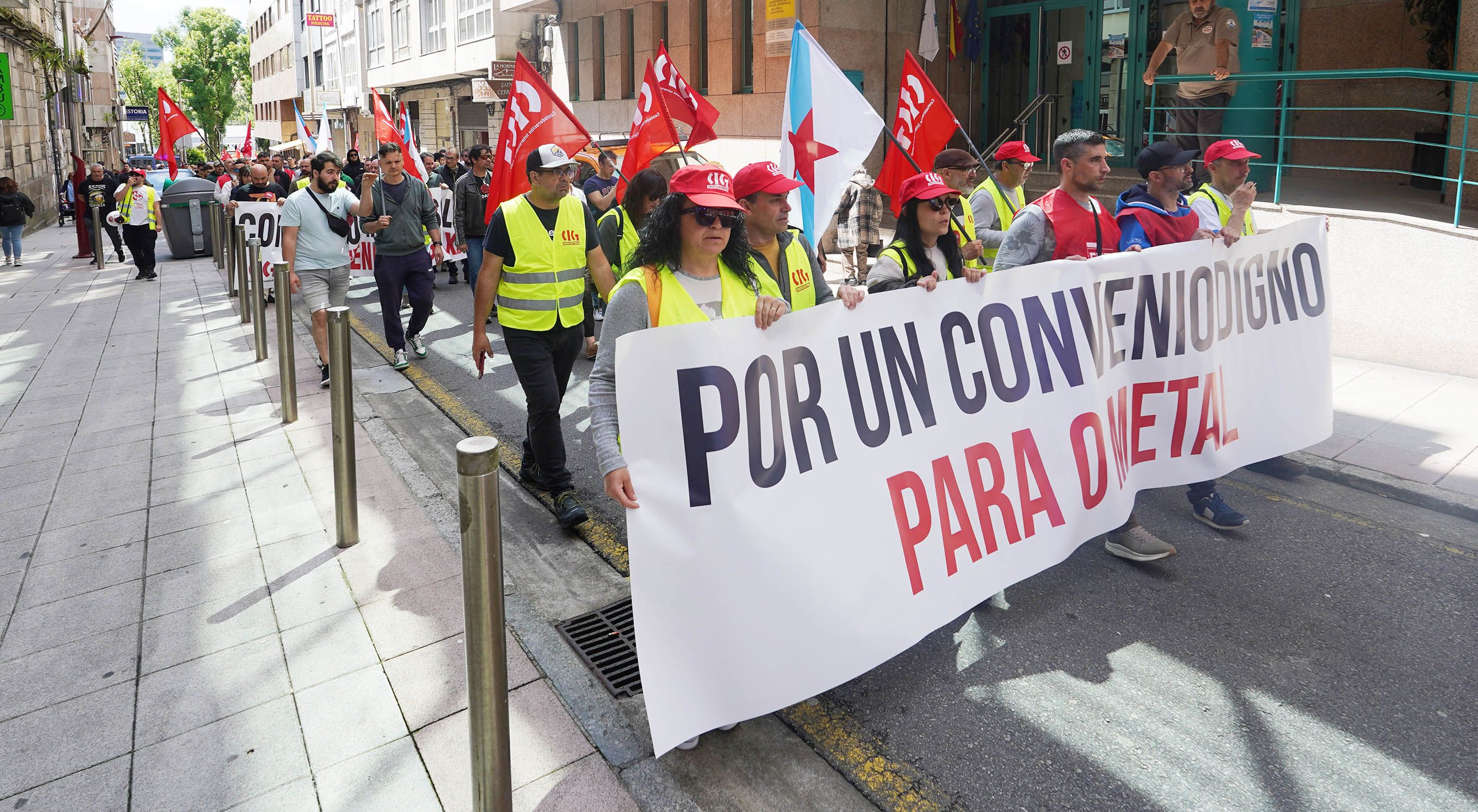 Manifestación del metal en Pontevedra