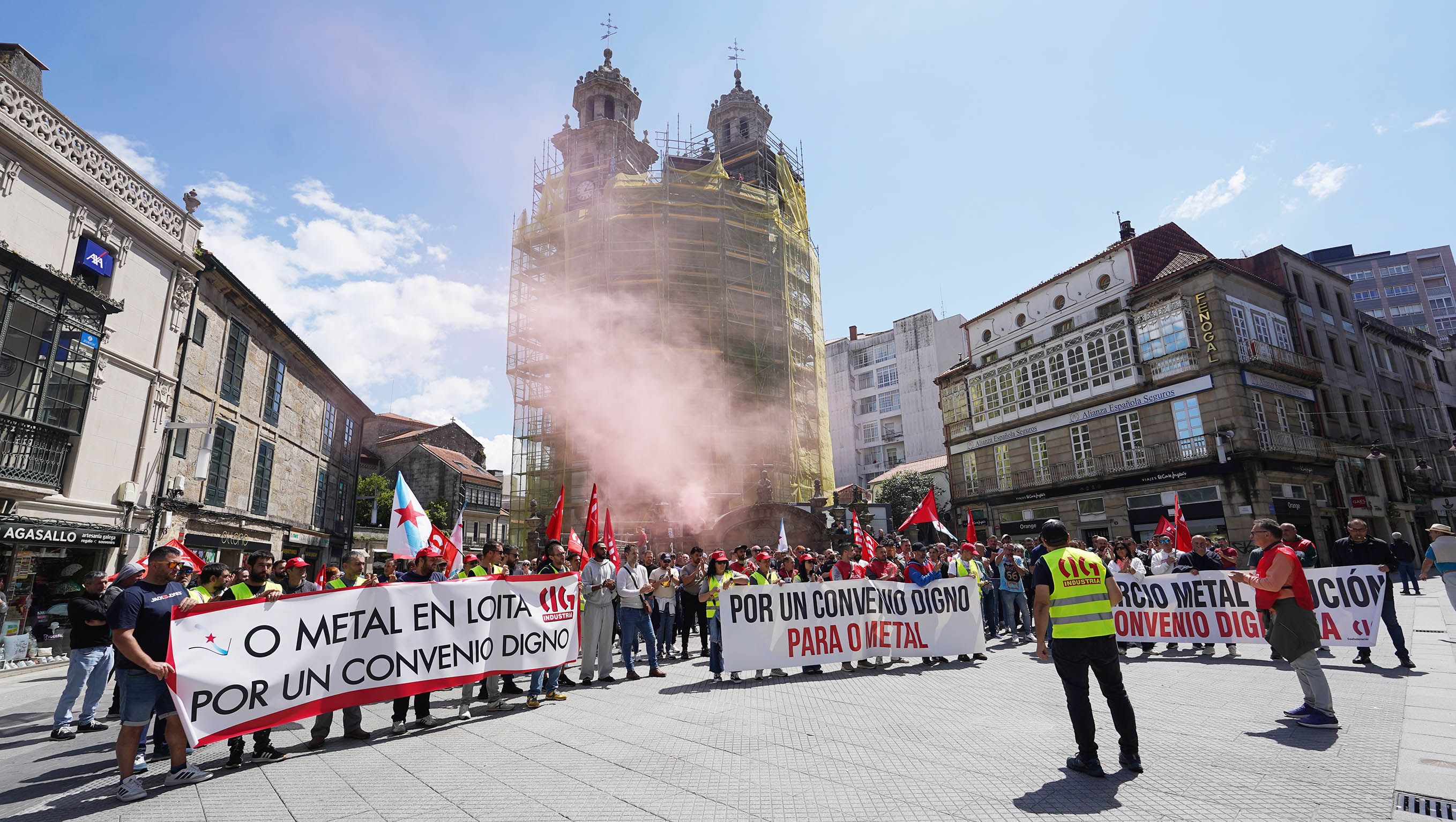 Manifestación del metal en Pontevedra