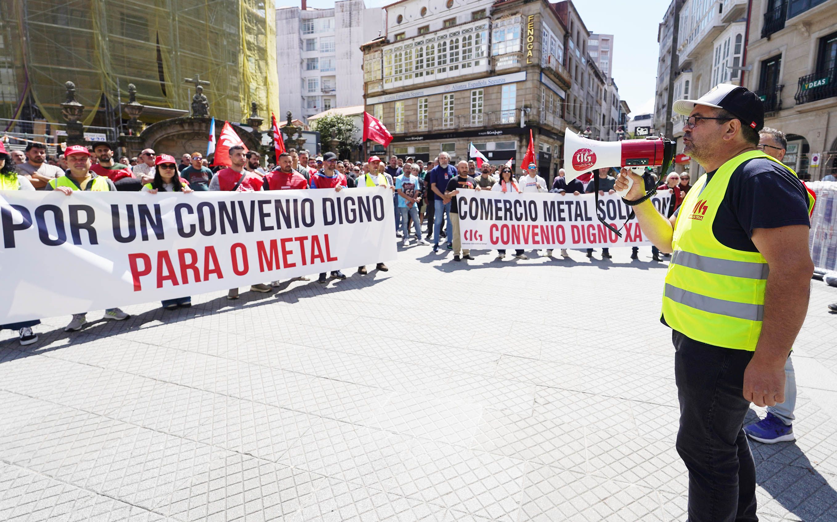 Manifestación del metal en Pontevedra