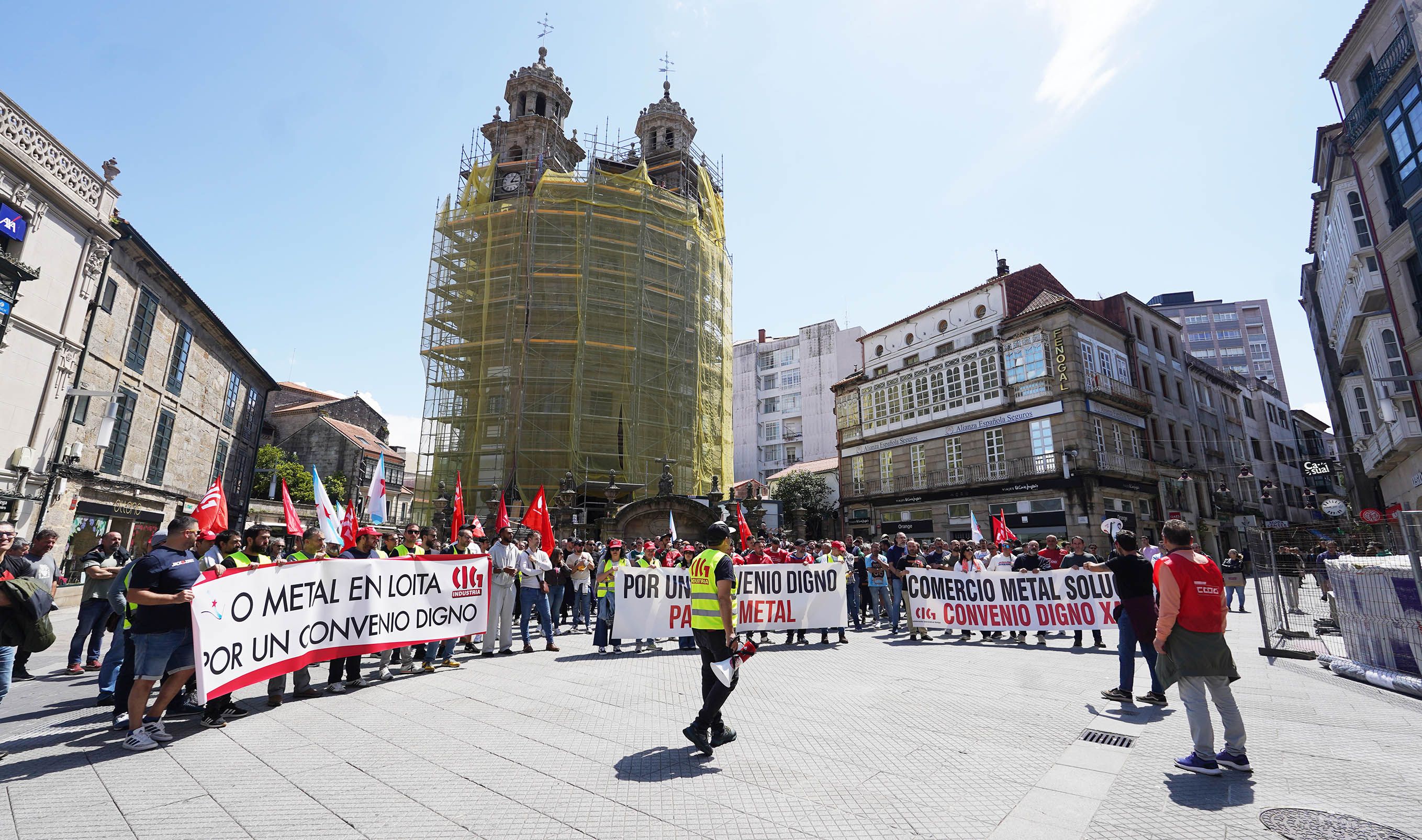 Manifestación del metal en Pontevedra