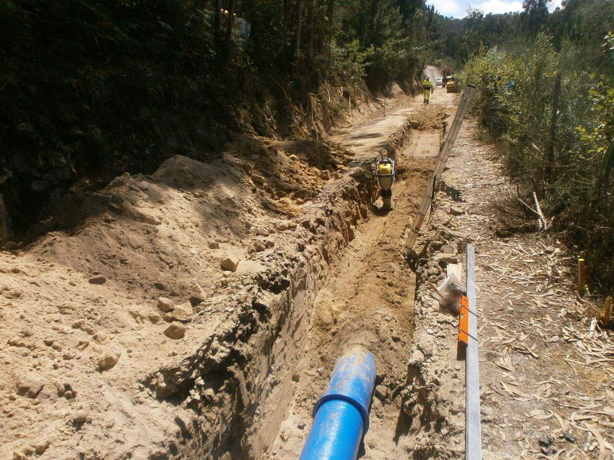 Inicio de las obras mejora abastecimiento a Marín