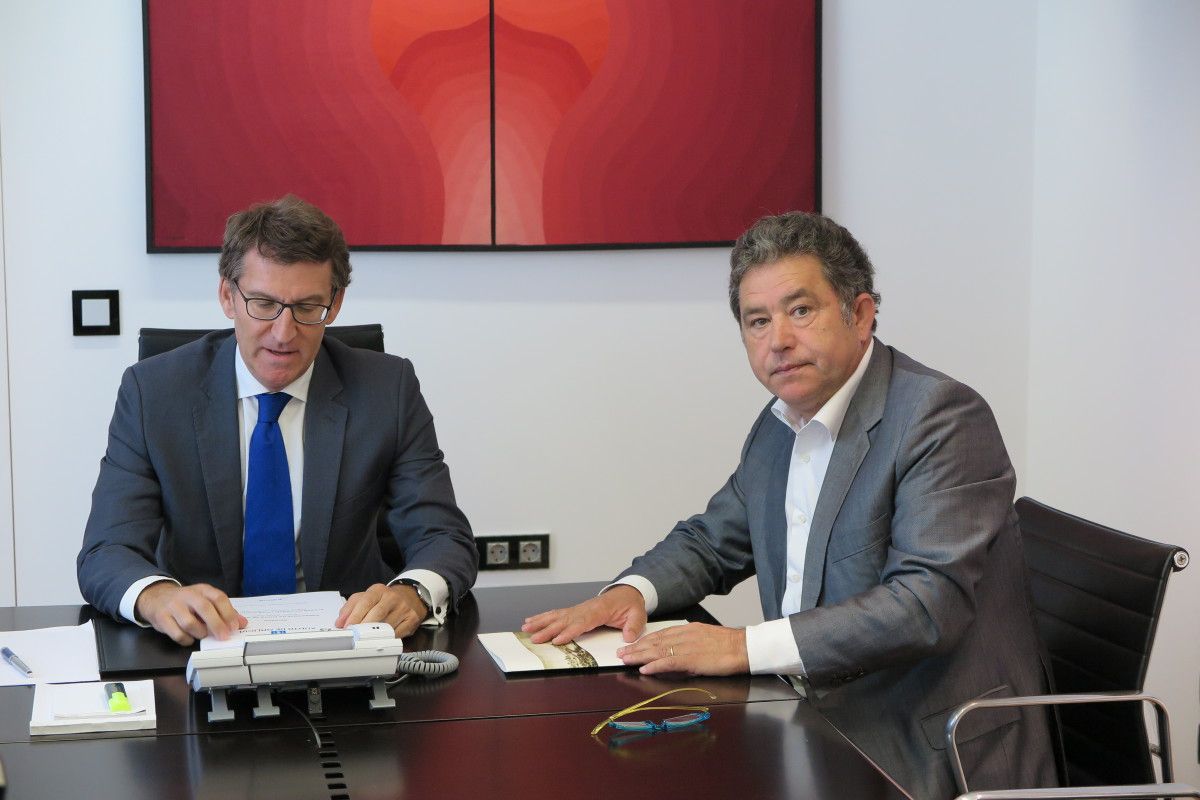Alberto Núñez Feijóo e Miguel Anxo Fernández Lores