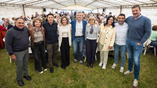 Alfonso Rueda no xantar do PP en Cuntis Alfonso Rueda no xantar do PP en Cuntis