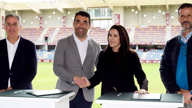 Renovación del acuerdo de patrocinio entre la Deputación y el Pontevedra CF