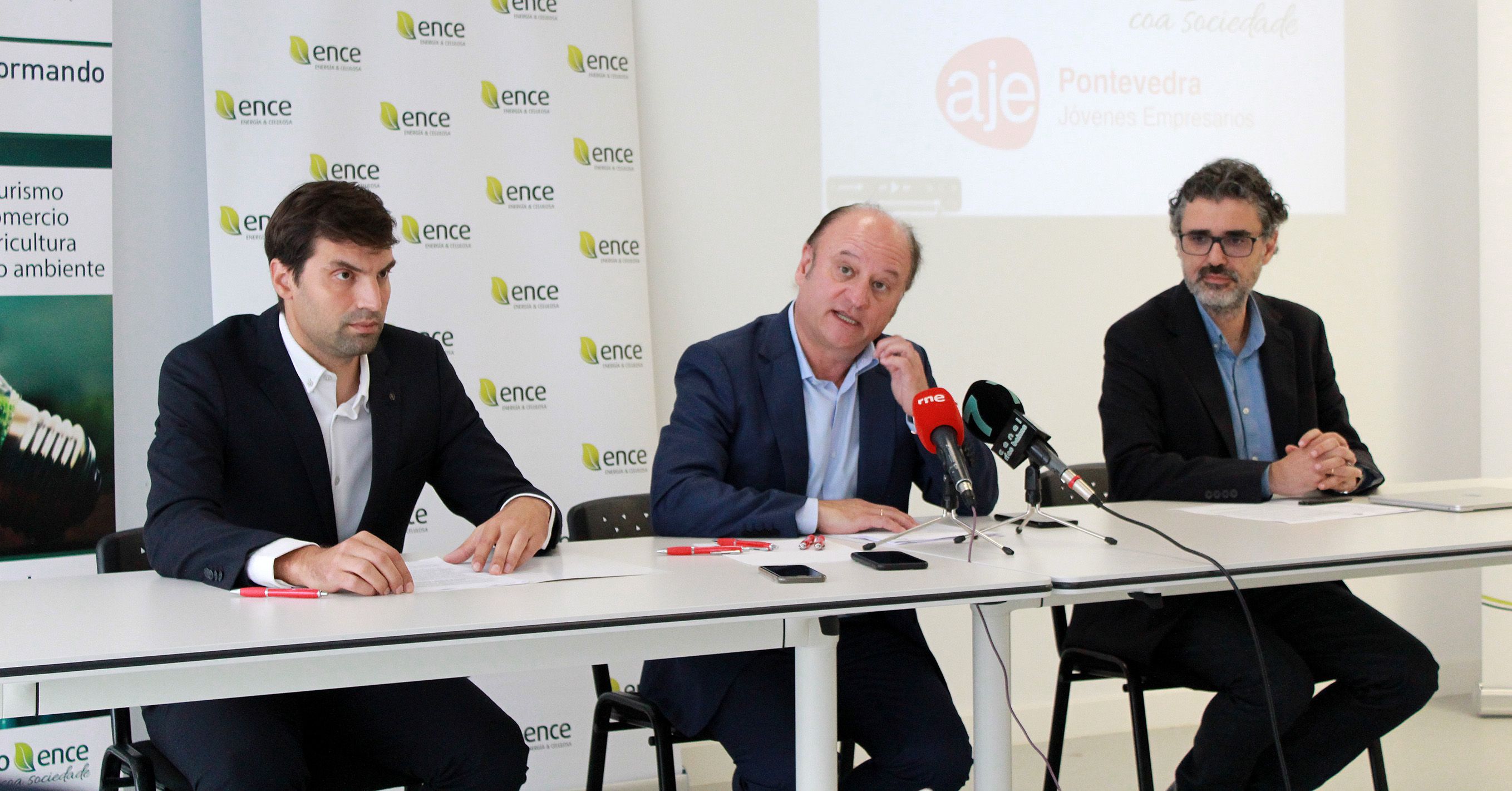 Carlos Fontán, Antonio Casal e Ramón Tubío