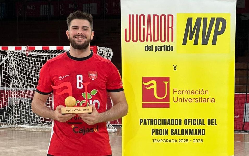 Juan Saco, tras un partido con el BM Proin Sevilla / BM Proin Sevilla