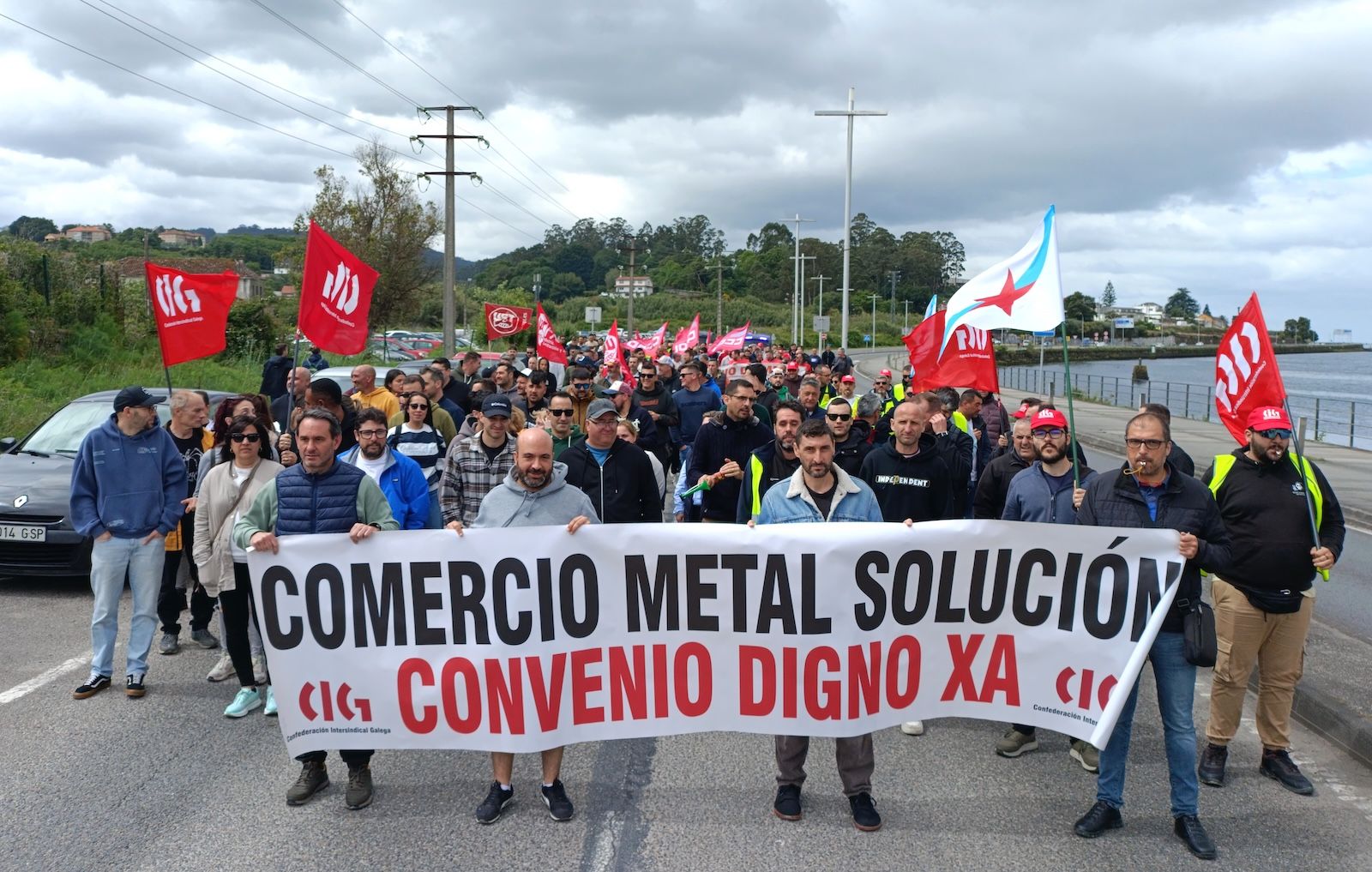 Manifestación do metal na terceira xornada de folga no sector