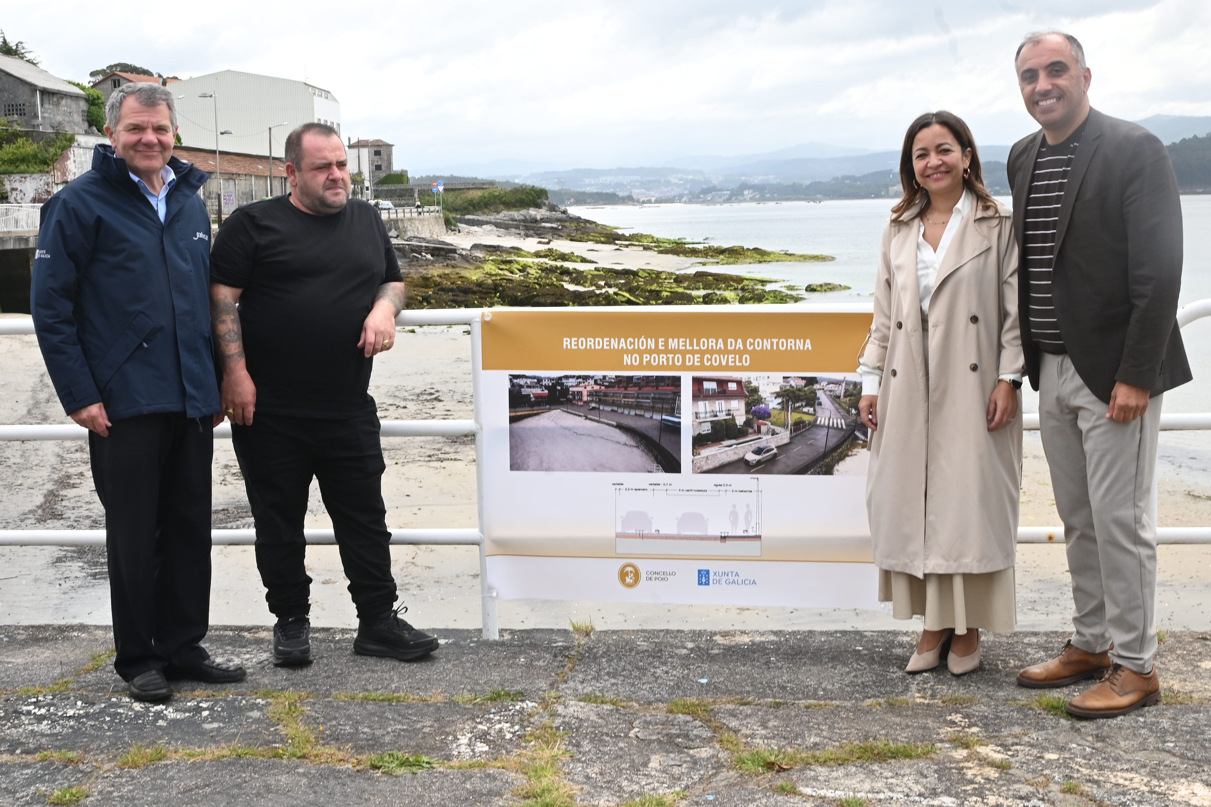 Visita al puerto de Covelo