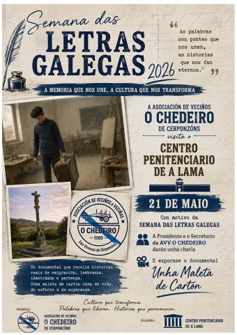 Semana das Letras Galegas 2026 da Asociación de Veciños O Chedeiro