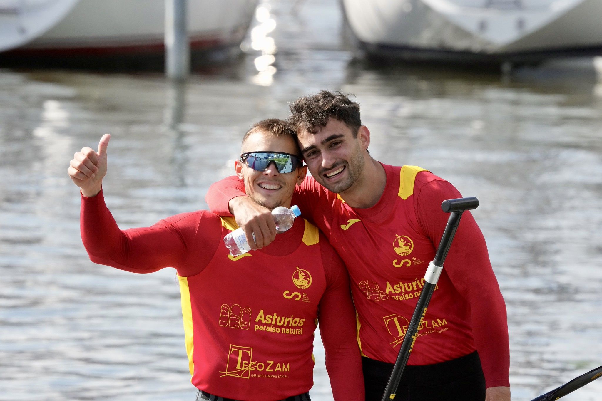 Adrián Sieiro e Daniel Grijalba na Copa do Mundo de Brademburgo