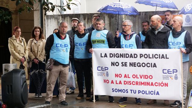 Concentración da Confederación Española de Policía Concentración da Confederación Española de Policía