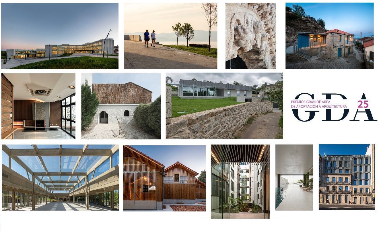 Cartel coas obras premiadas GDA 2025
