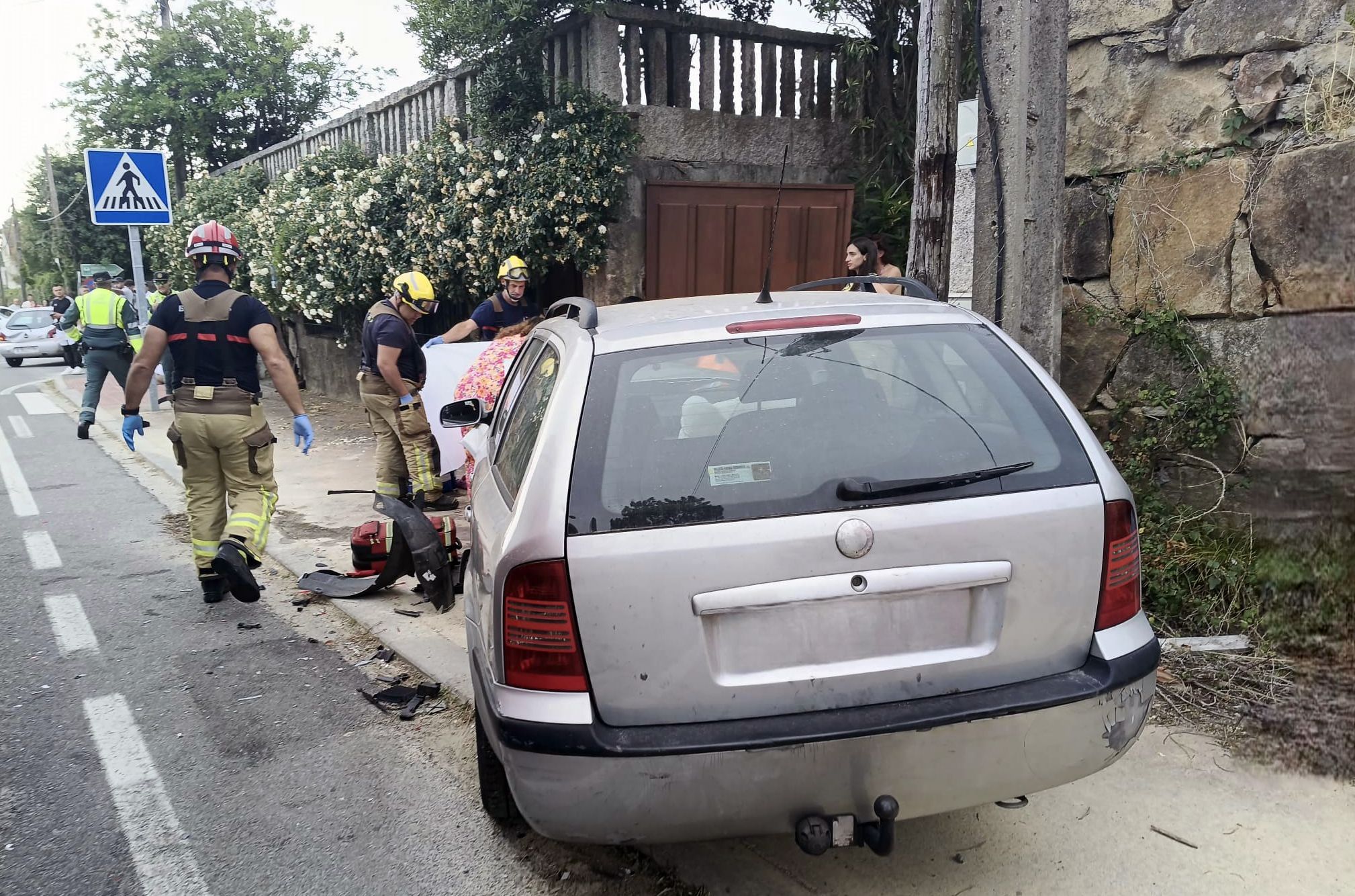 Accidente en la zona de Areas