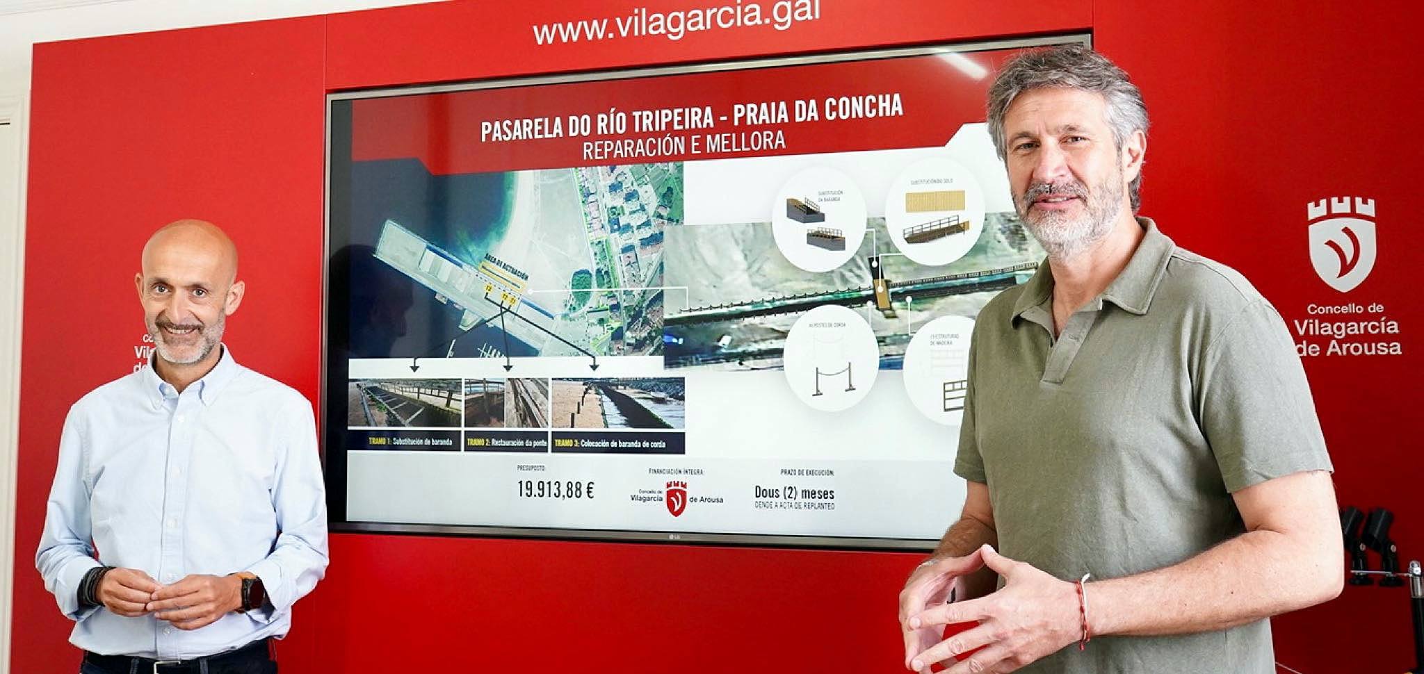 Presentación da renovación da ponte do Tripeira na Concha